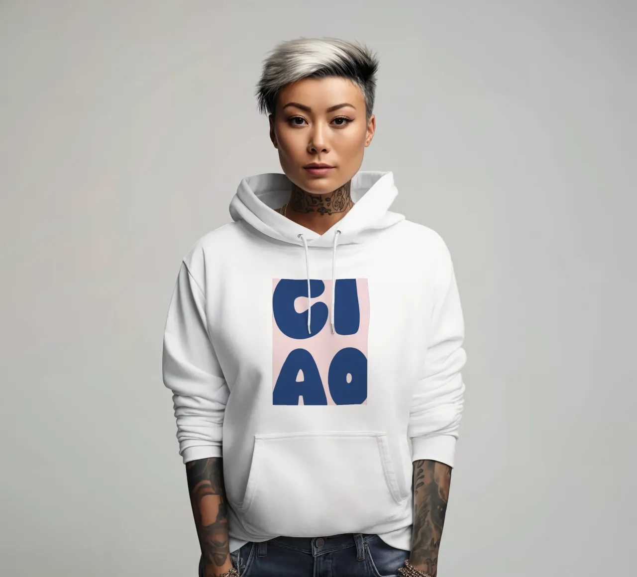 Ciao felpa con cappuccio da we line studio - art