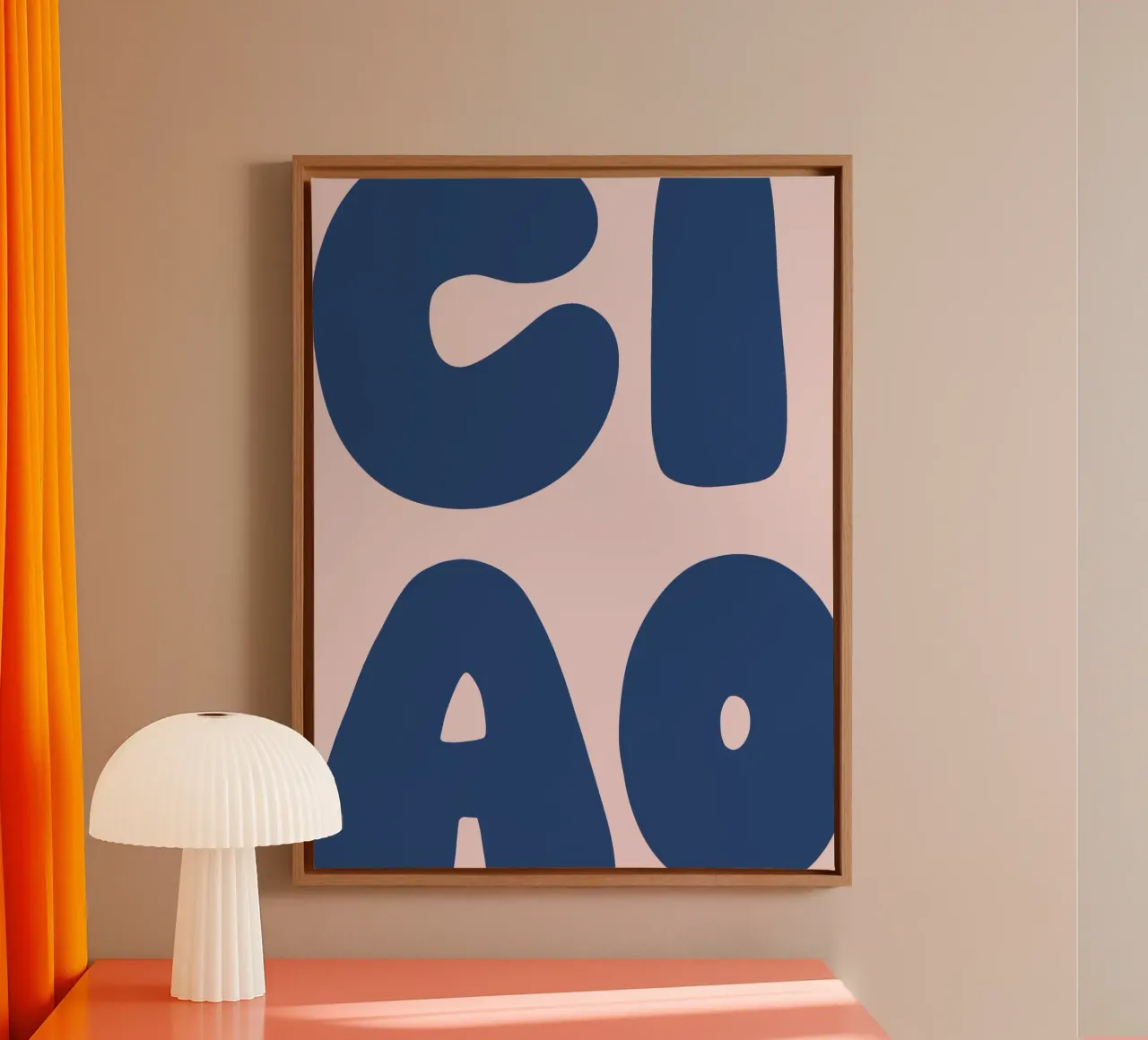 Ciao tela con Cornice a cassetta da we line studio - art