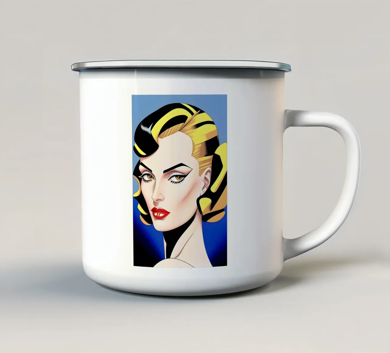 Design della moda tazza in smalto da ART DECO