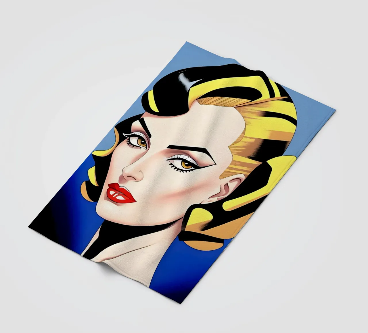 Dessin de mode plaid polaire de ART DECO