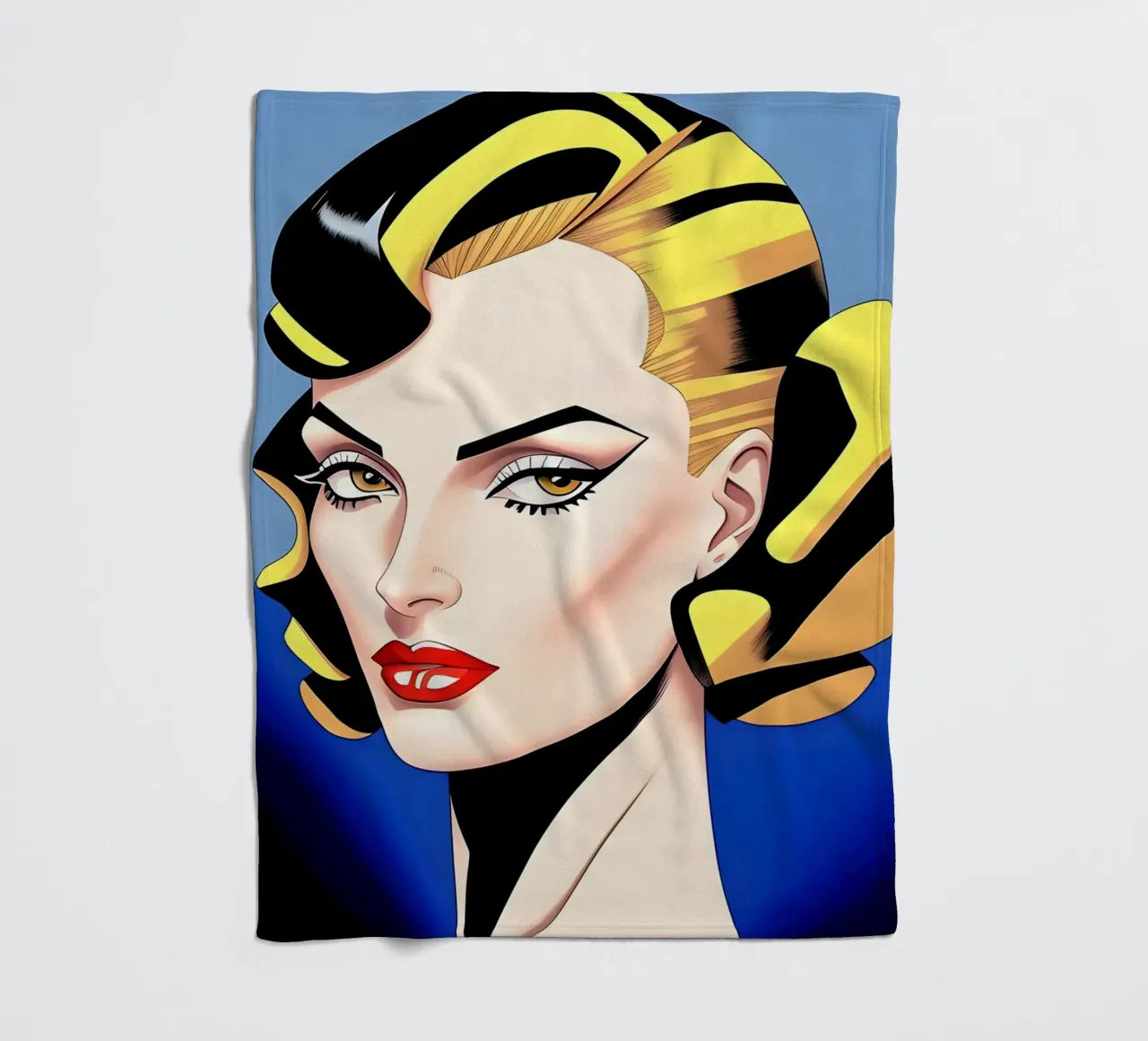 Dessin de mode plaid polaire de ART DECO