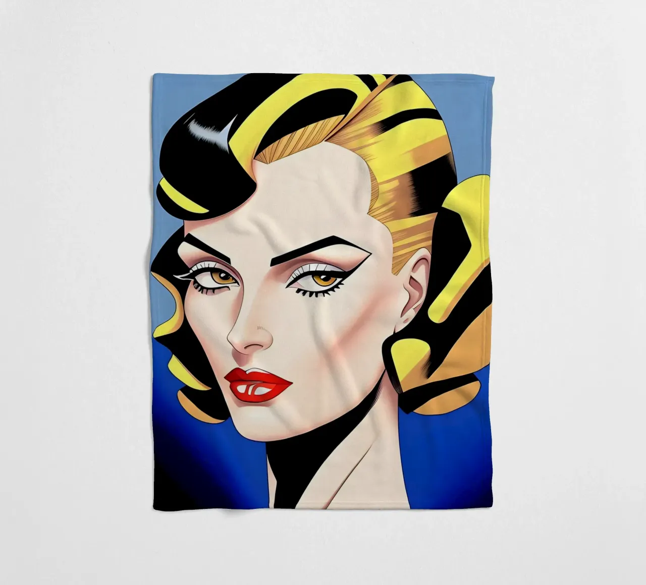 Dessin de mode plaid polaire de ART DECO