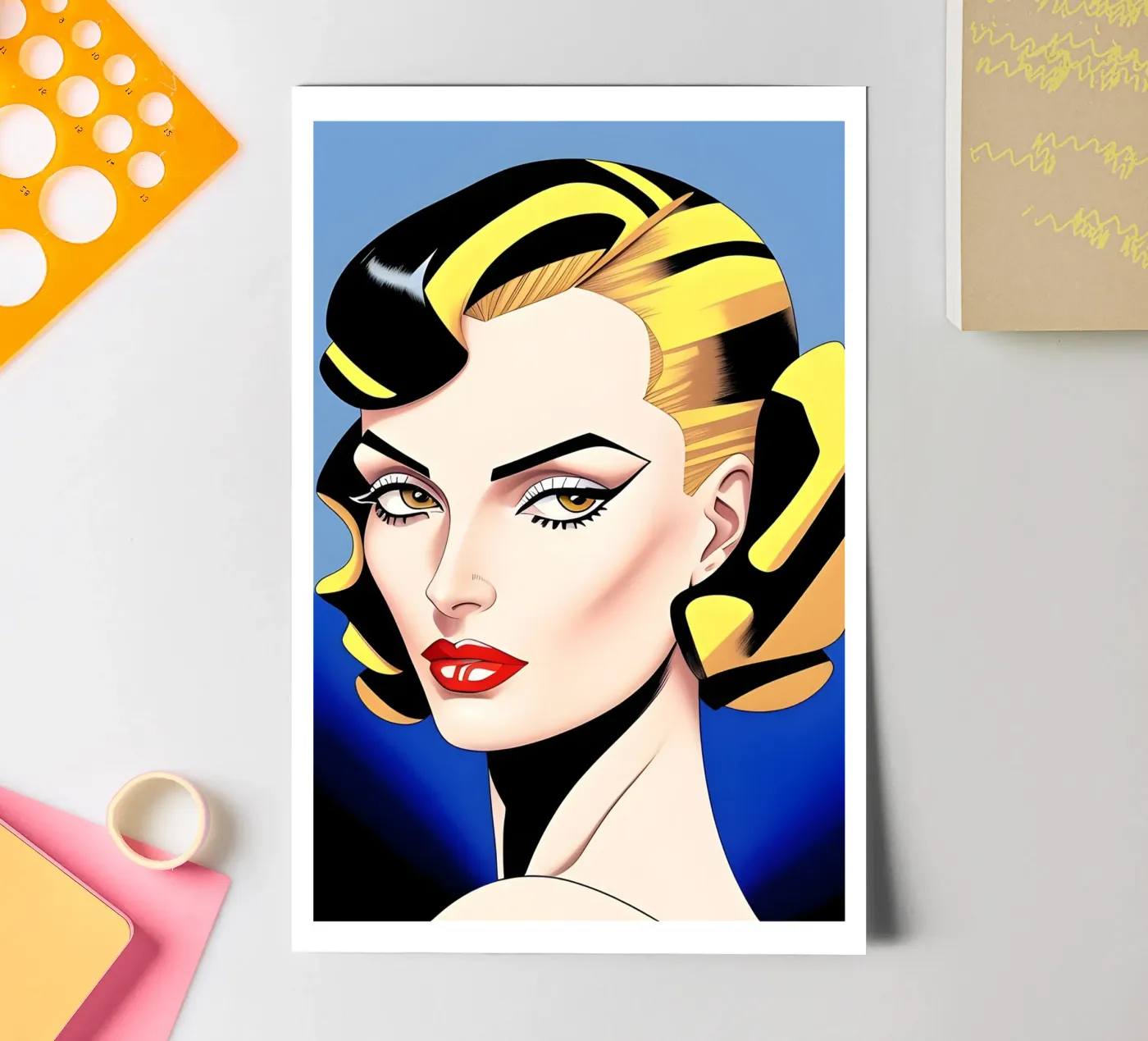 Modedesign Stickerbogen von ART DECO