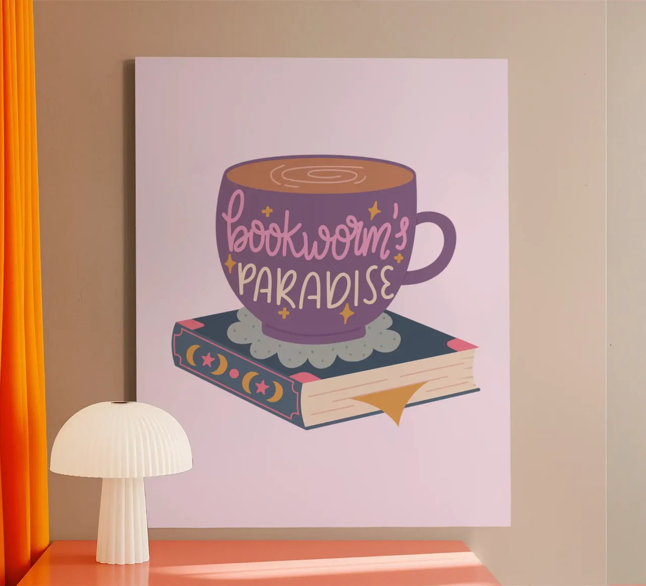 Paradijs voor boekenwurmen canvas met Baklijst van Kiroiharu