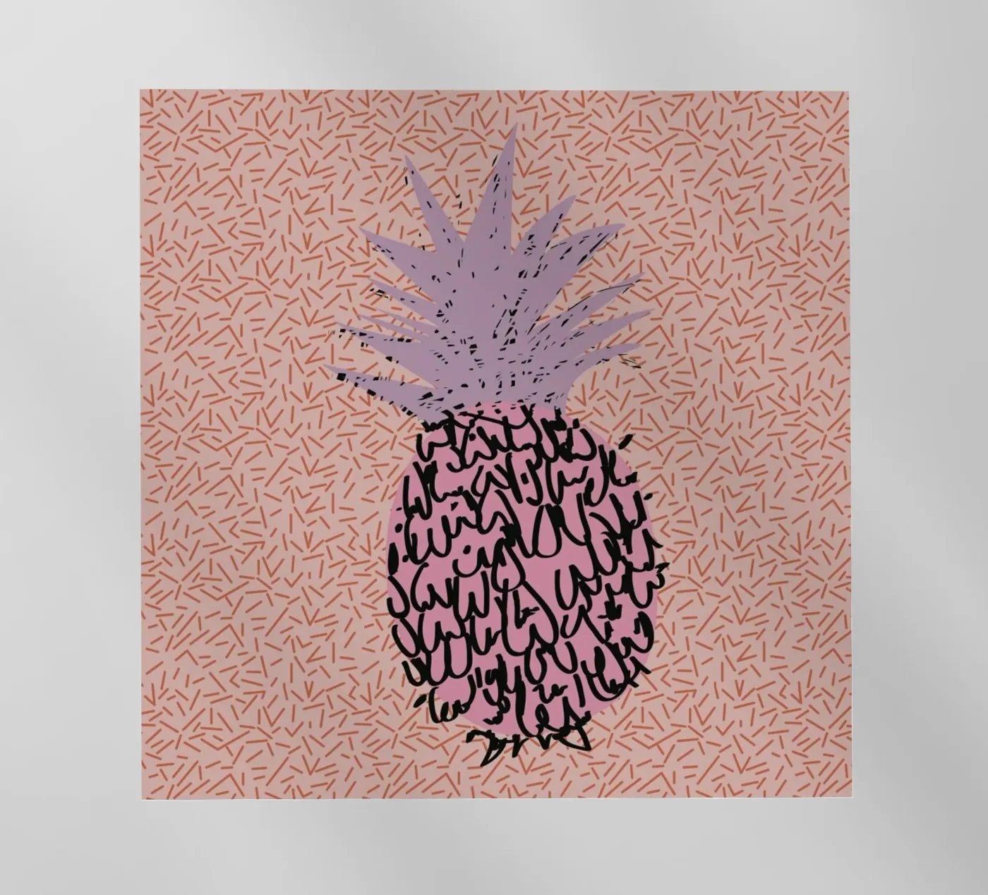 Memphis Pineapple pellicola backlit da Mariery Young