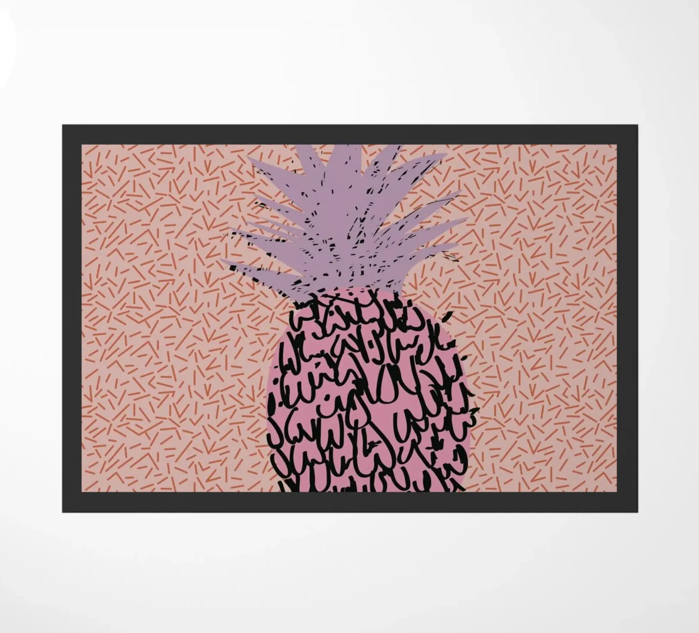 Memphis Pineapple Fußmatte von Mariery Young