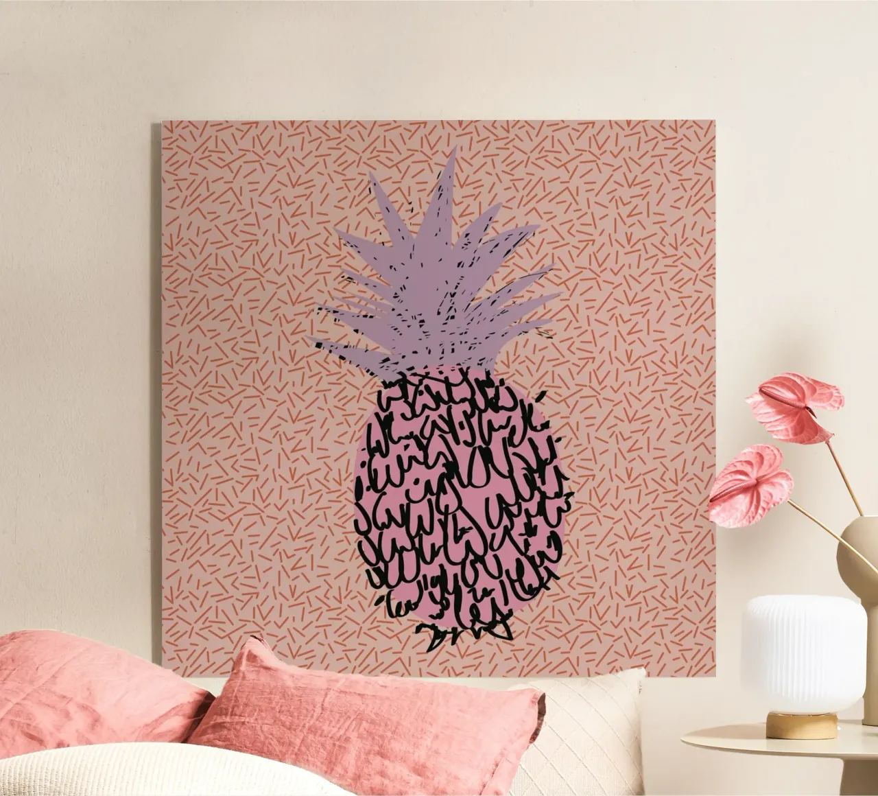 Memphis Pineapple plexiglass da Mariery Young