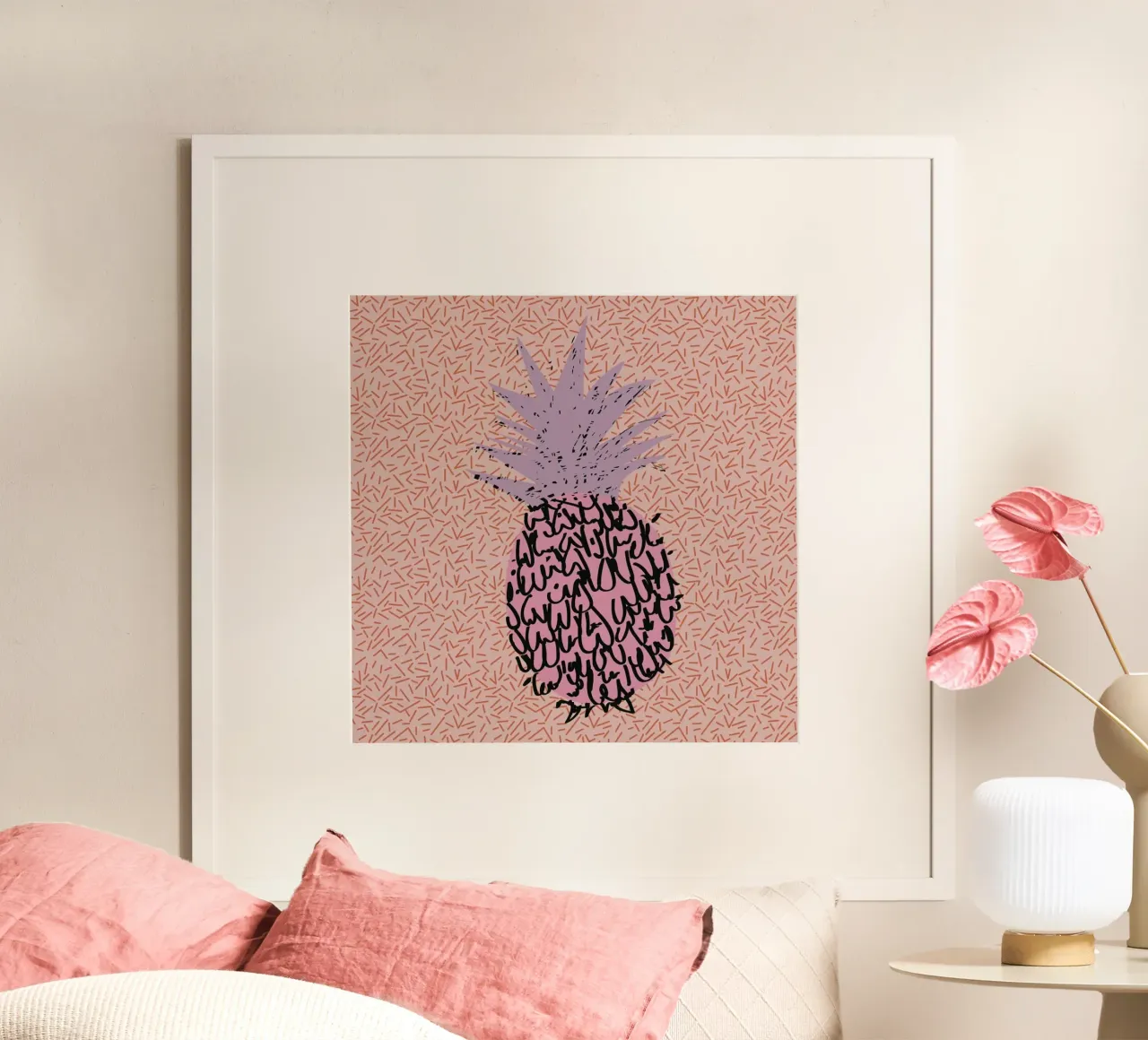 Memphis Pineapple poster da Mariery Young