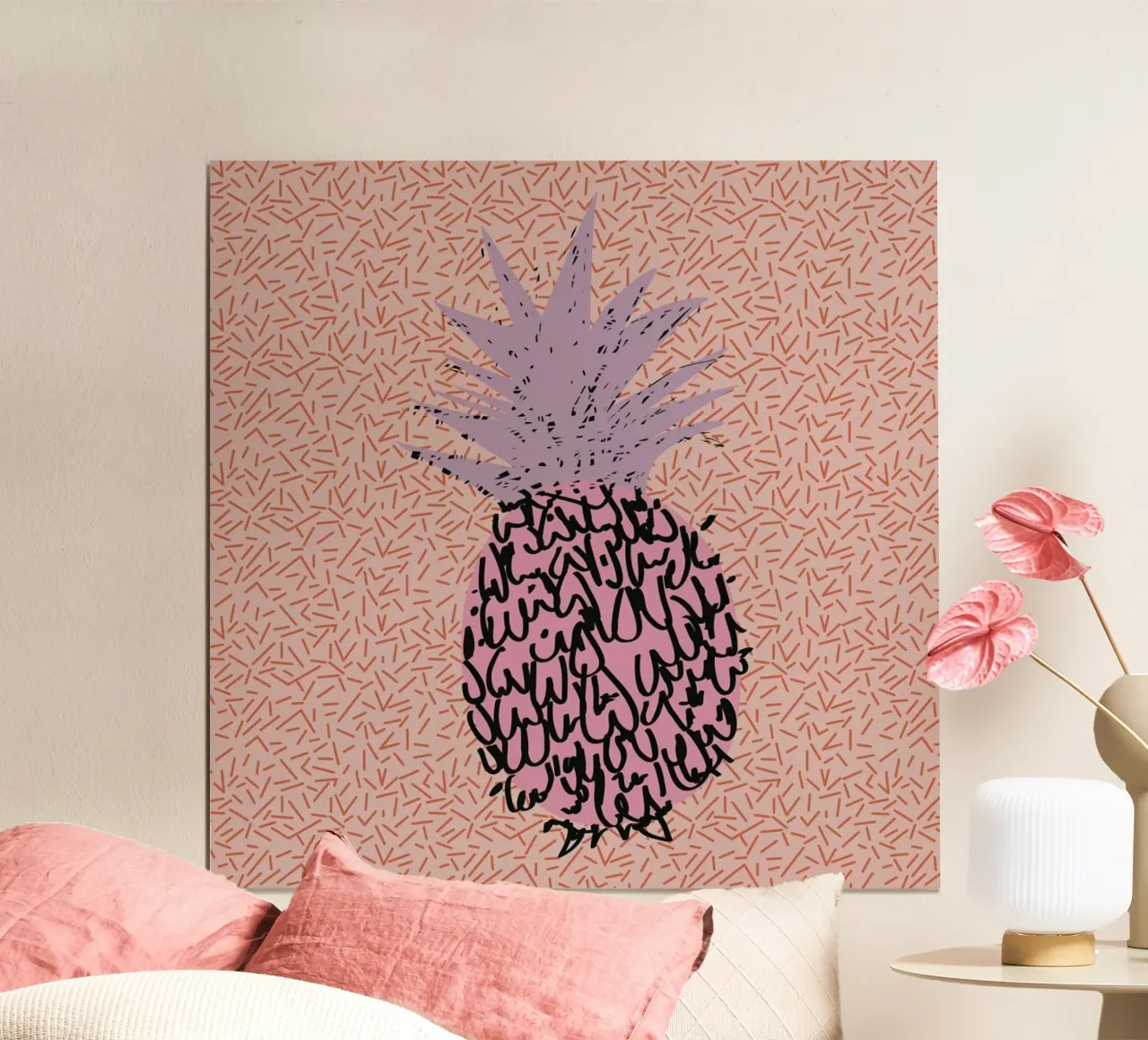 Memphis Pineapple poster da Mariery Young