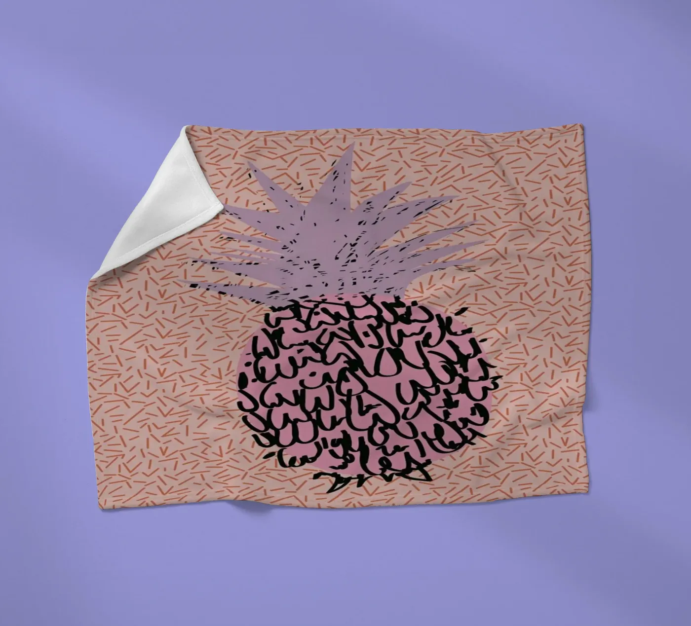 Memphis Pineapple fleecedeken van Mariery Young