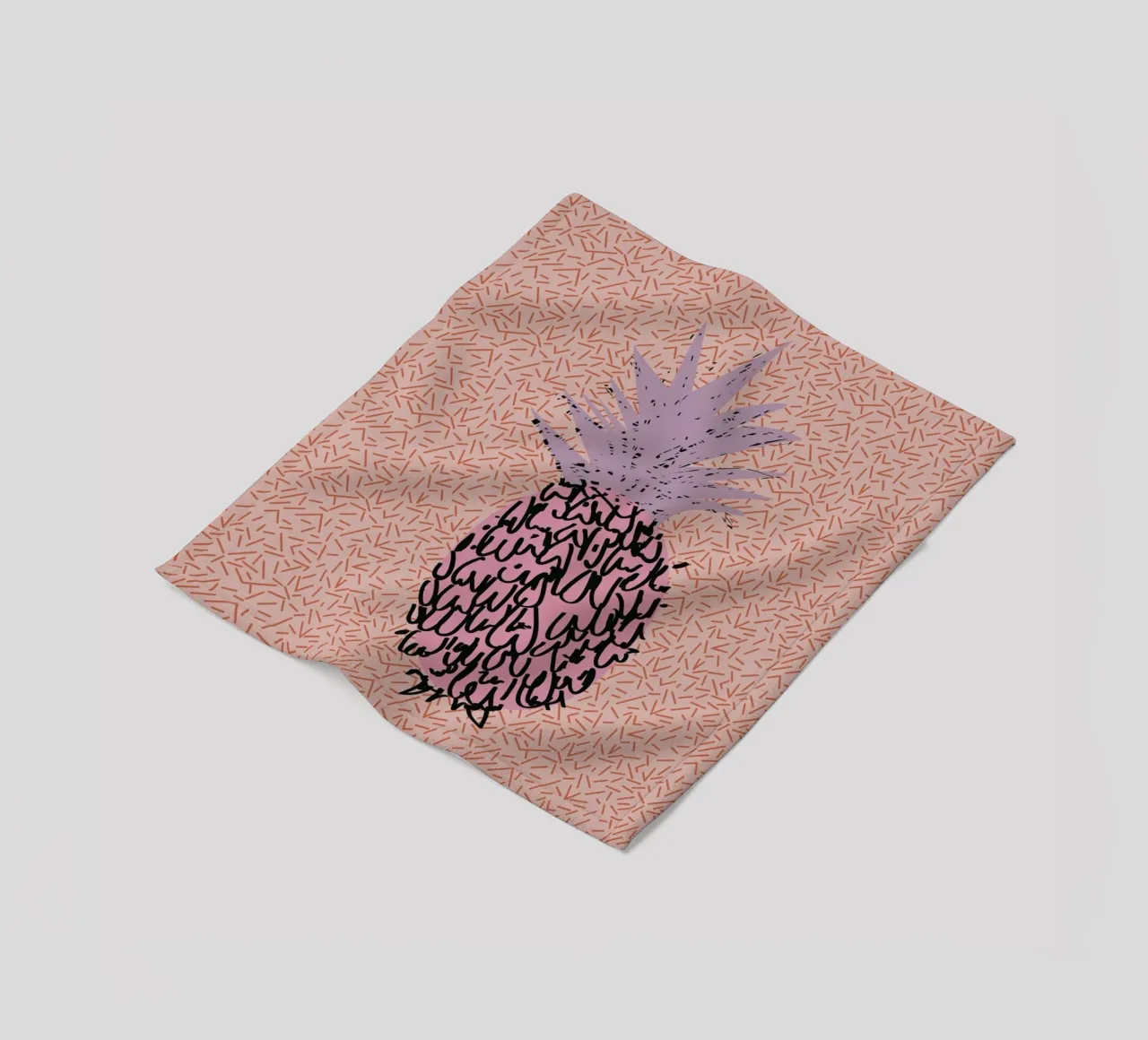 Memphis Pineapple coperta in pile da Mariery Young