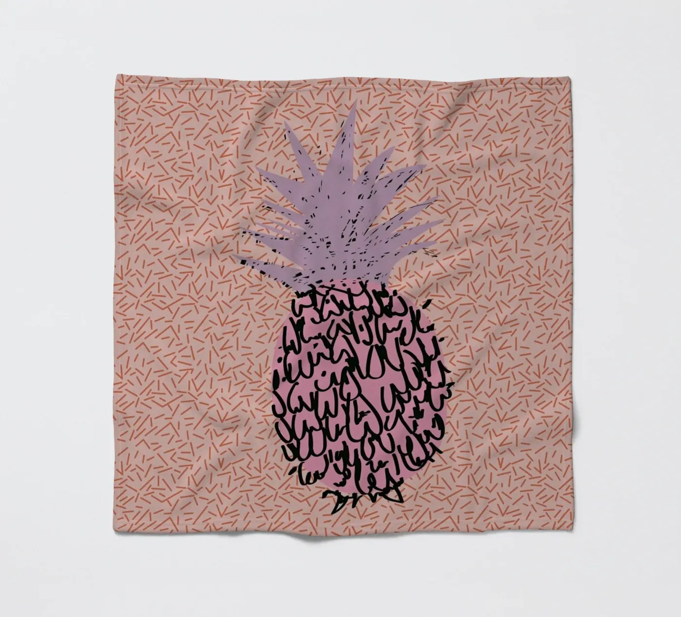 Memphis Pineapple fleecedeken van Mariery Young