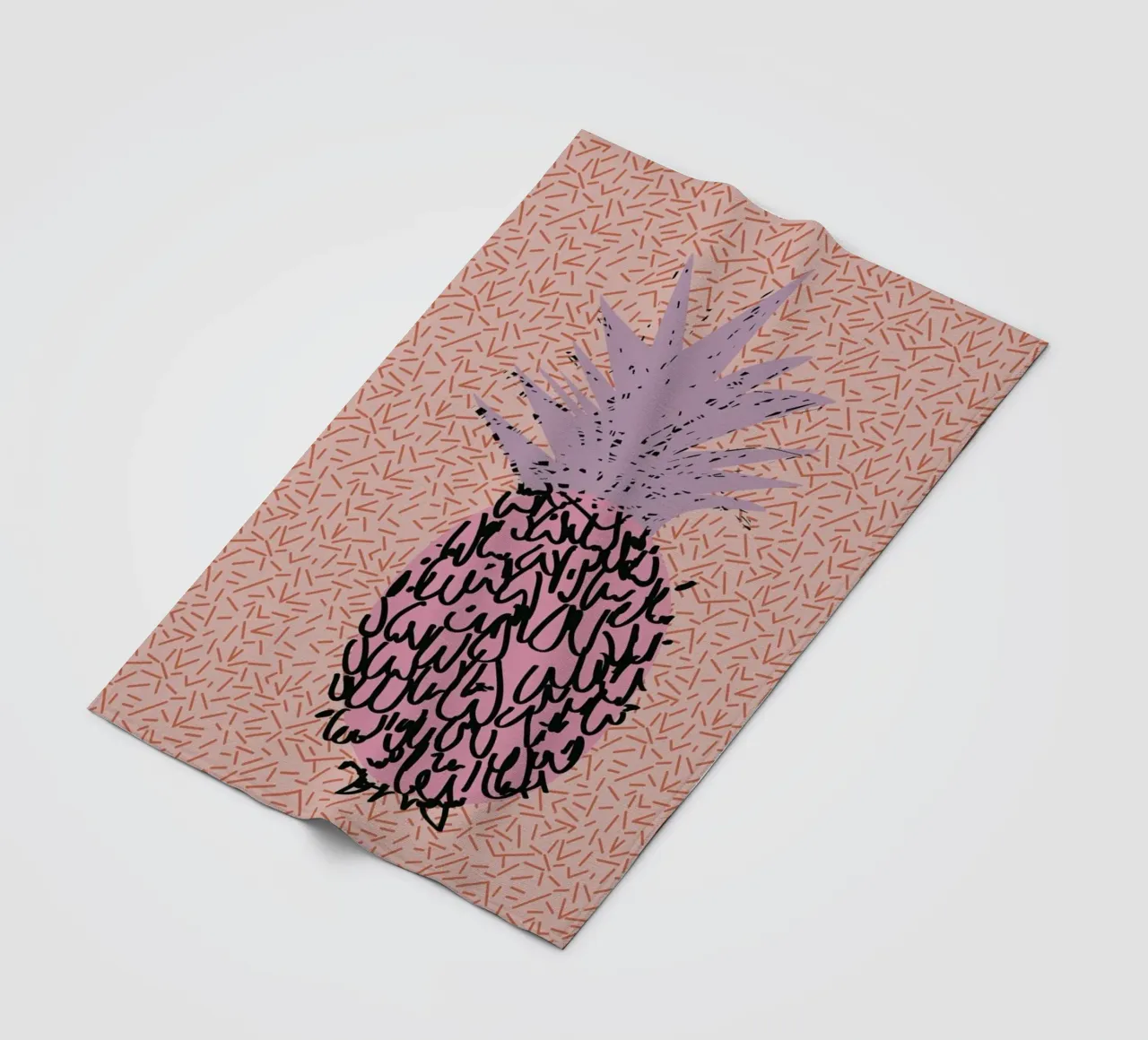 Memphis Pineapple fleecedeken van Mariery Young