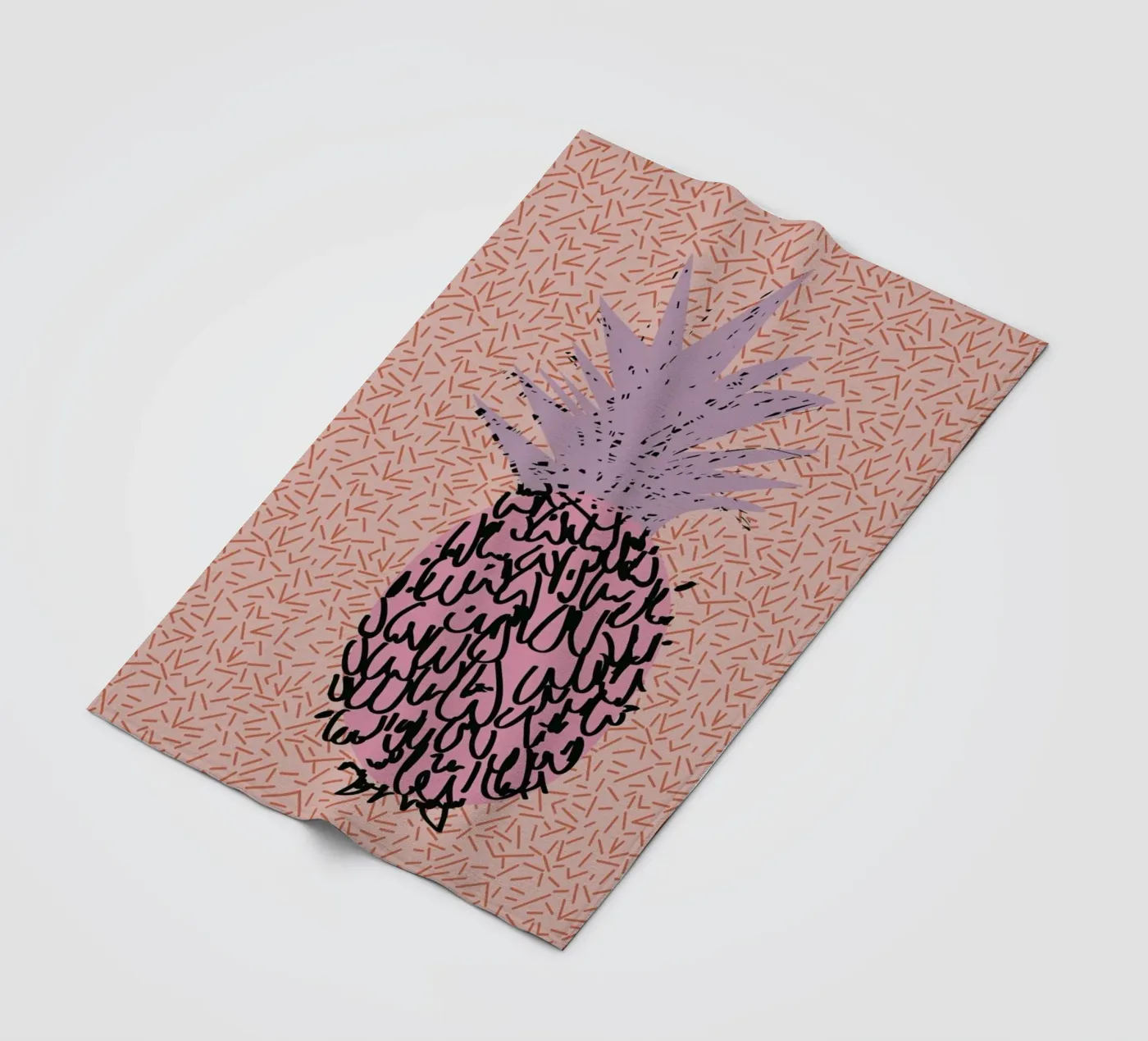 Memphis Pineapple fleecedeken van Mariery Young