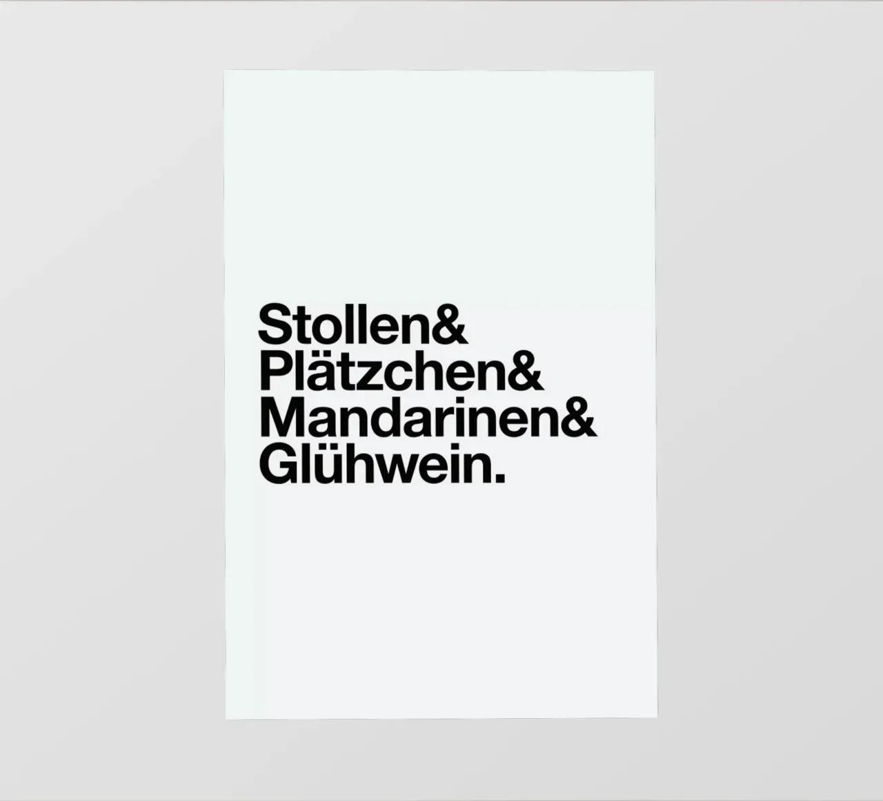 Stollen & Glühwein pellicola backlit da Studio One