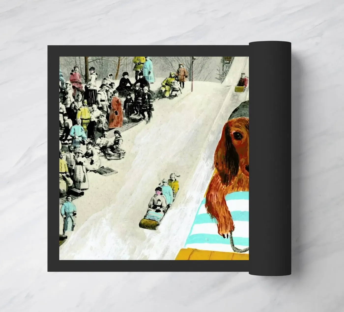 Snow day doormat by Ellen Weinstein
