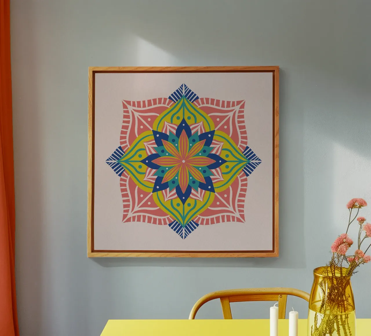 Mandala 2 - corallo plexiglass da Wackapacka