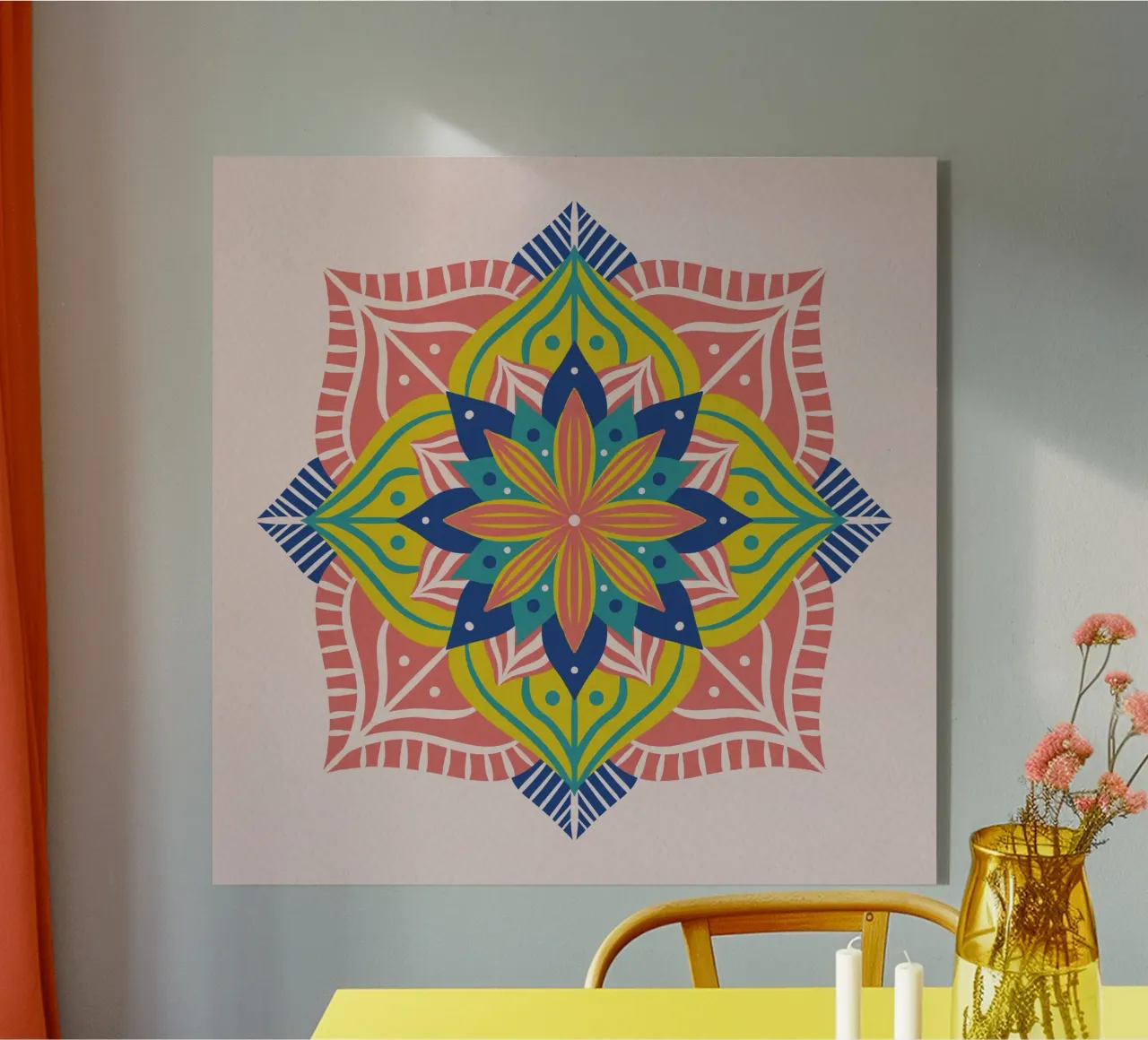 Mandala 2 - corallo plexiglass da Wackapacka