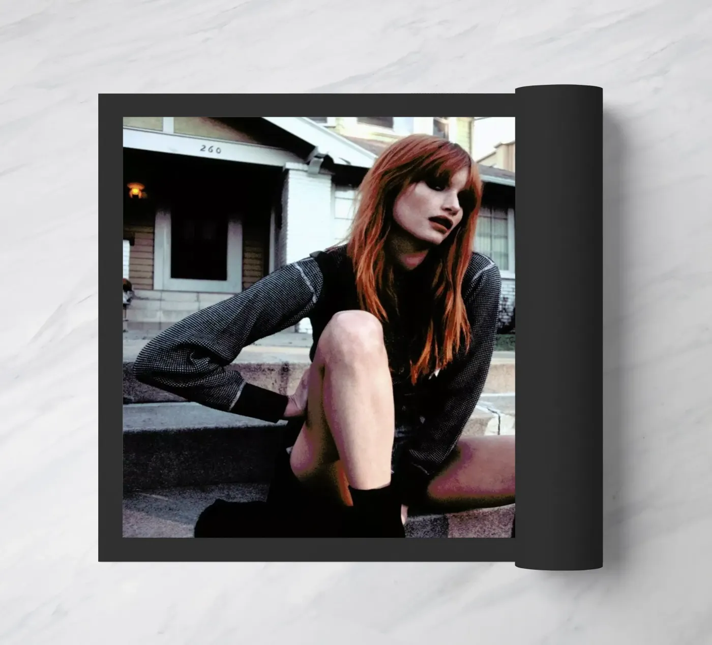 Amanda was here doormat by Aysha Banos