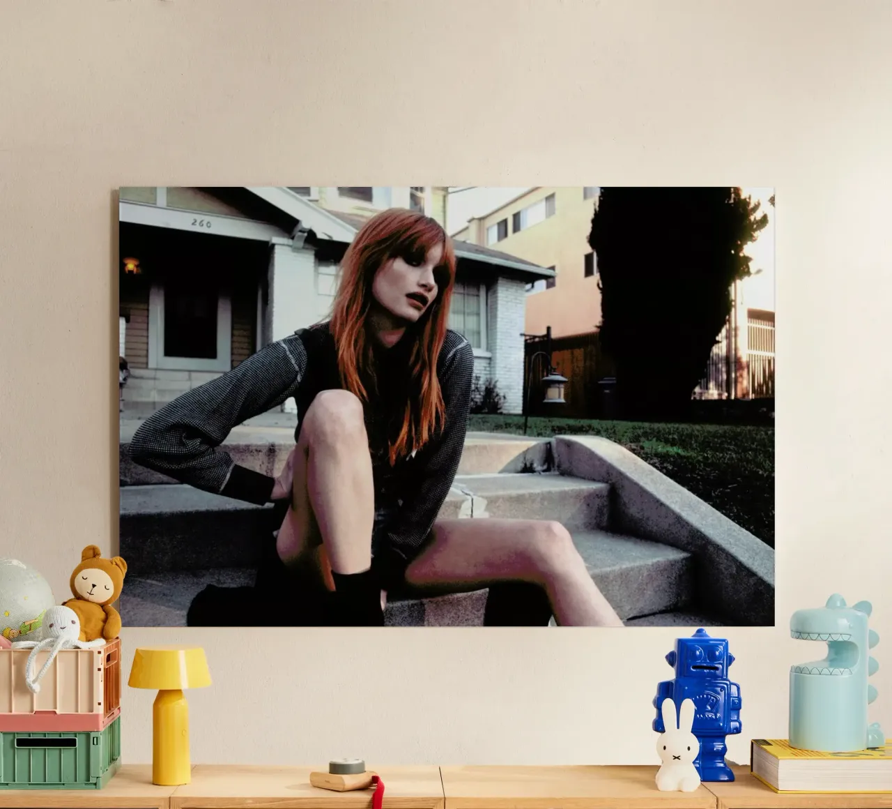 Amanda was here plexiglass da Aysha Banos