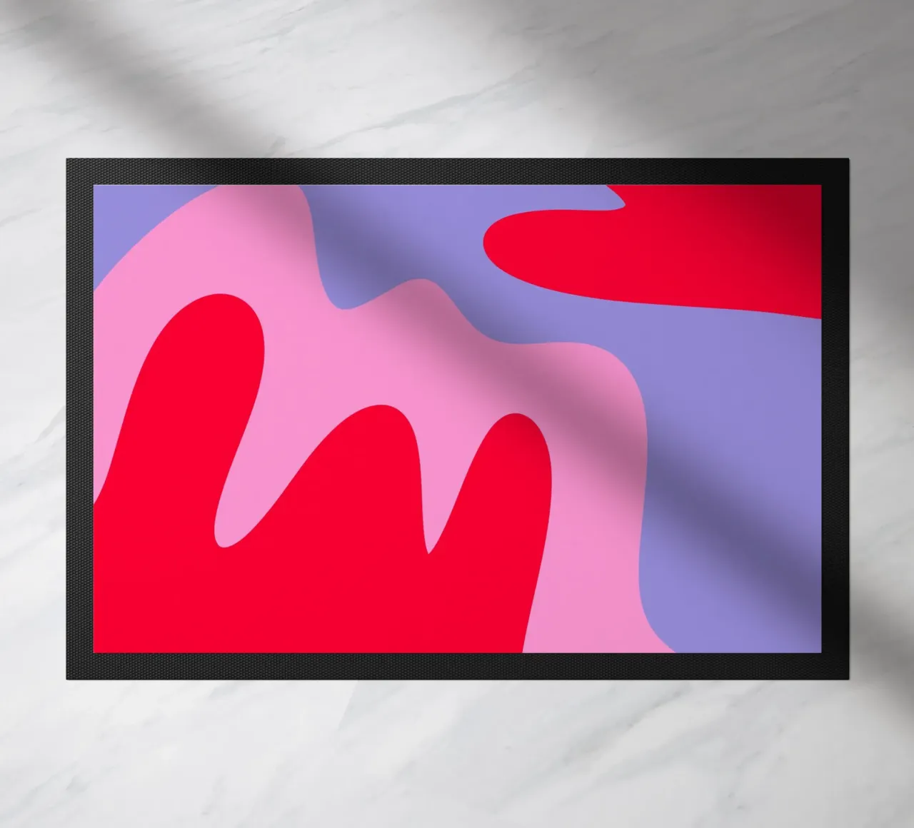 Forme astratte e moderne - rosa, viola, rosso zerbino da Wackapacka