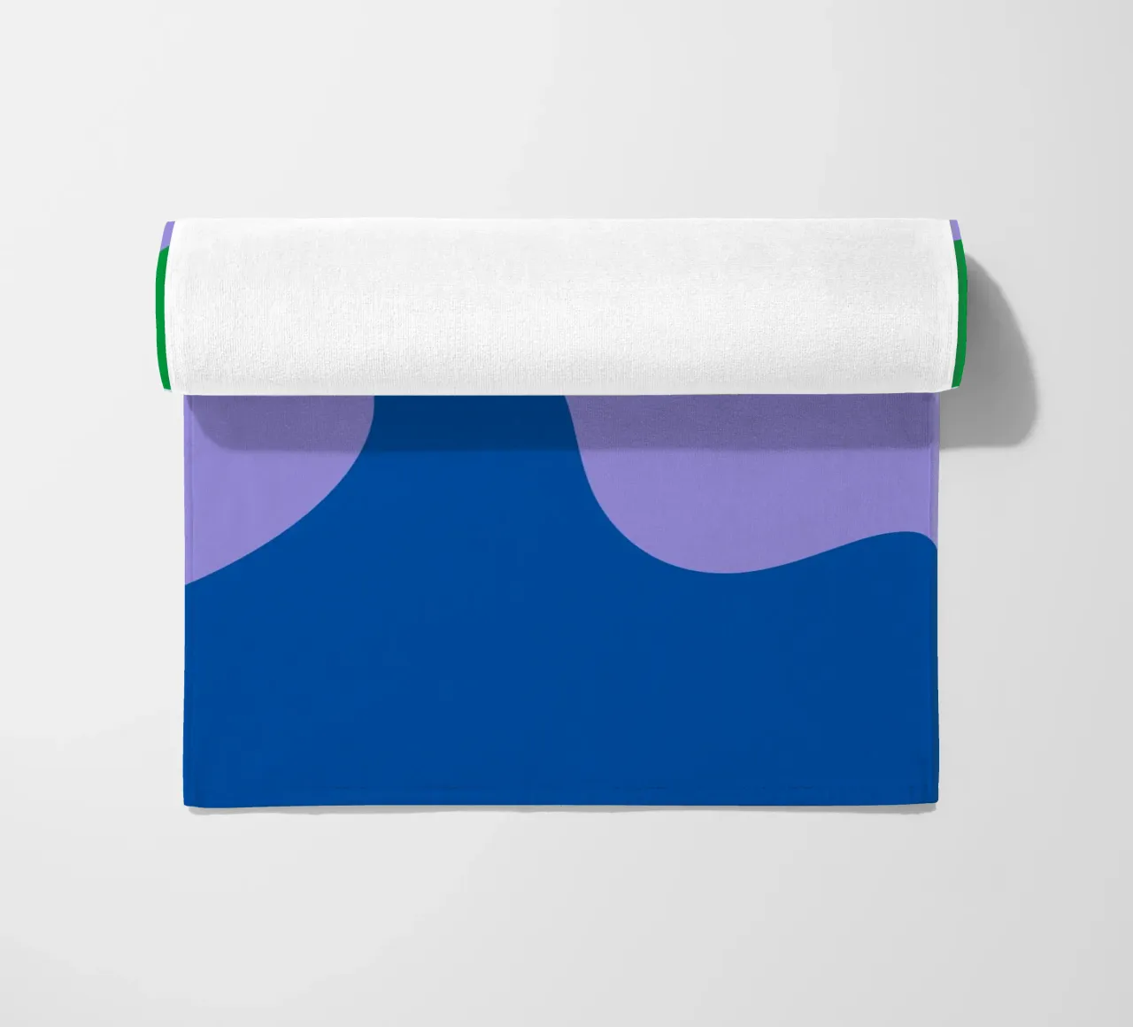 Forme astratte moderne - blu, viola, verde telo mare da Wackapacka