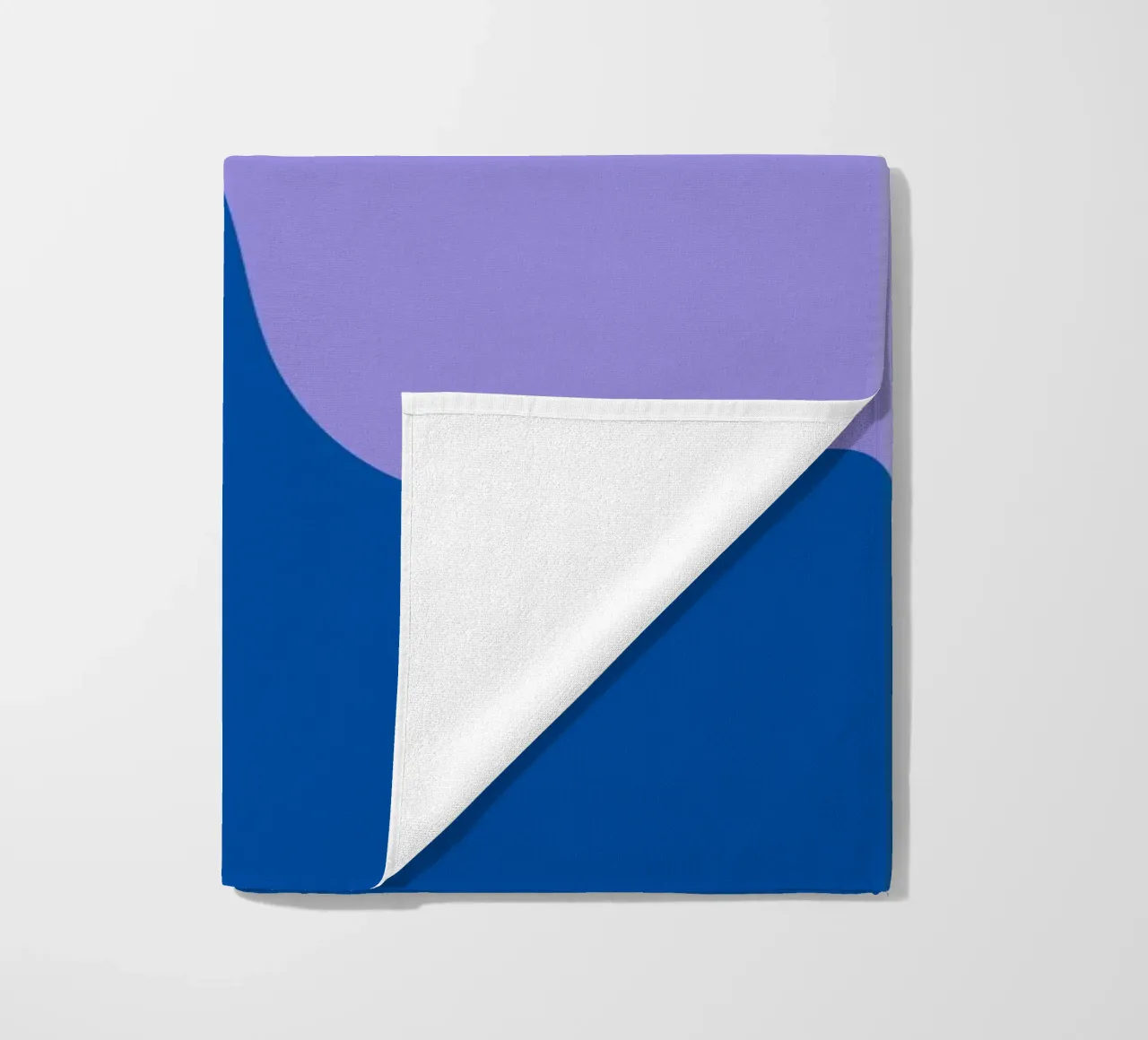 Forme astratte moderne - blu, viola, verde telo mare da Wackapacka