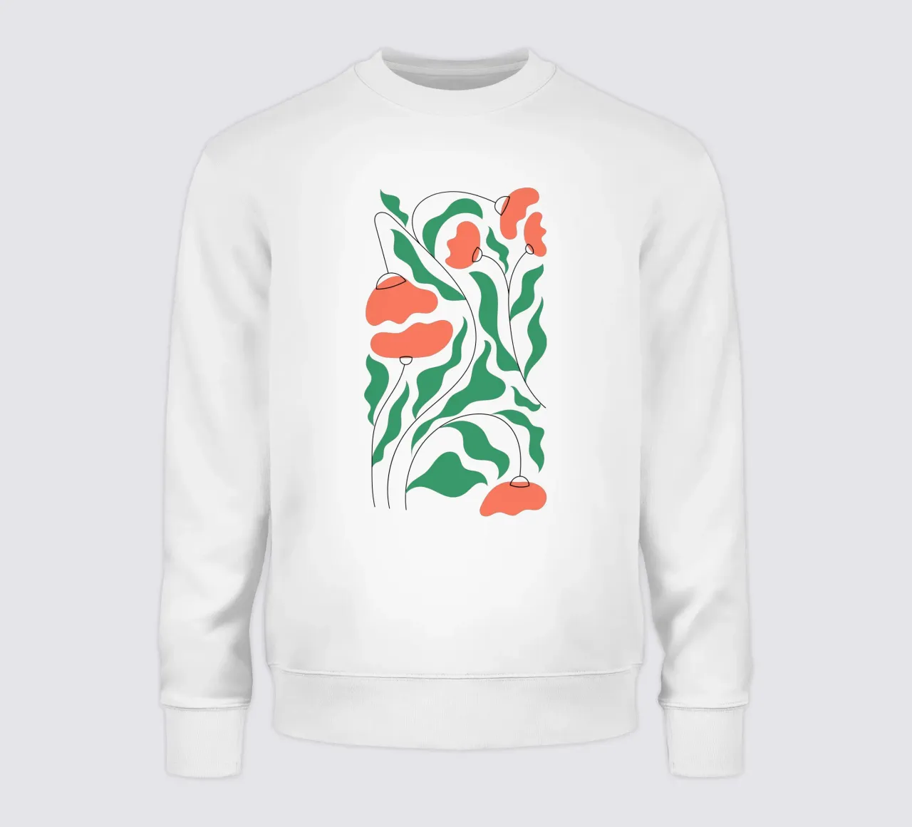 Papaveri in fiore felpa da Kiroiharu