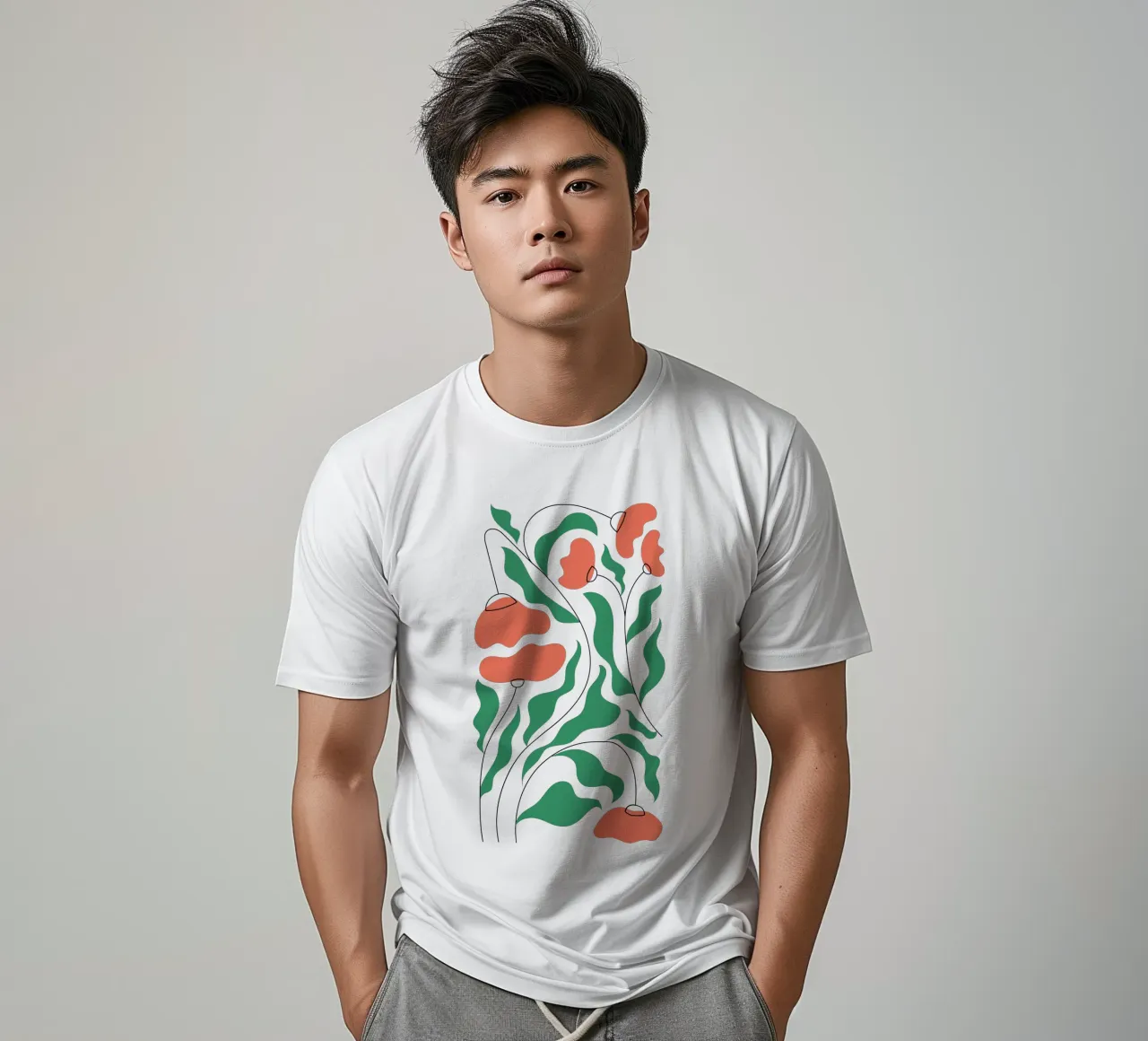 Papaveri in fiore t-shirt da Kiroiharu