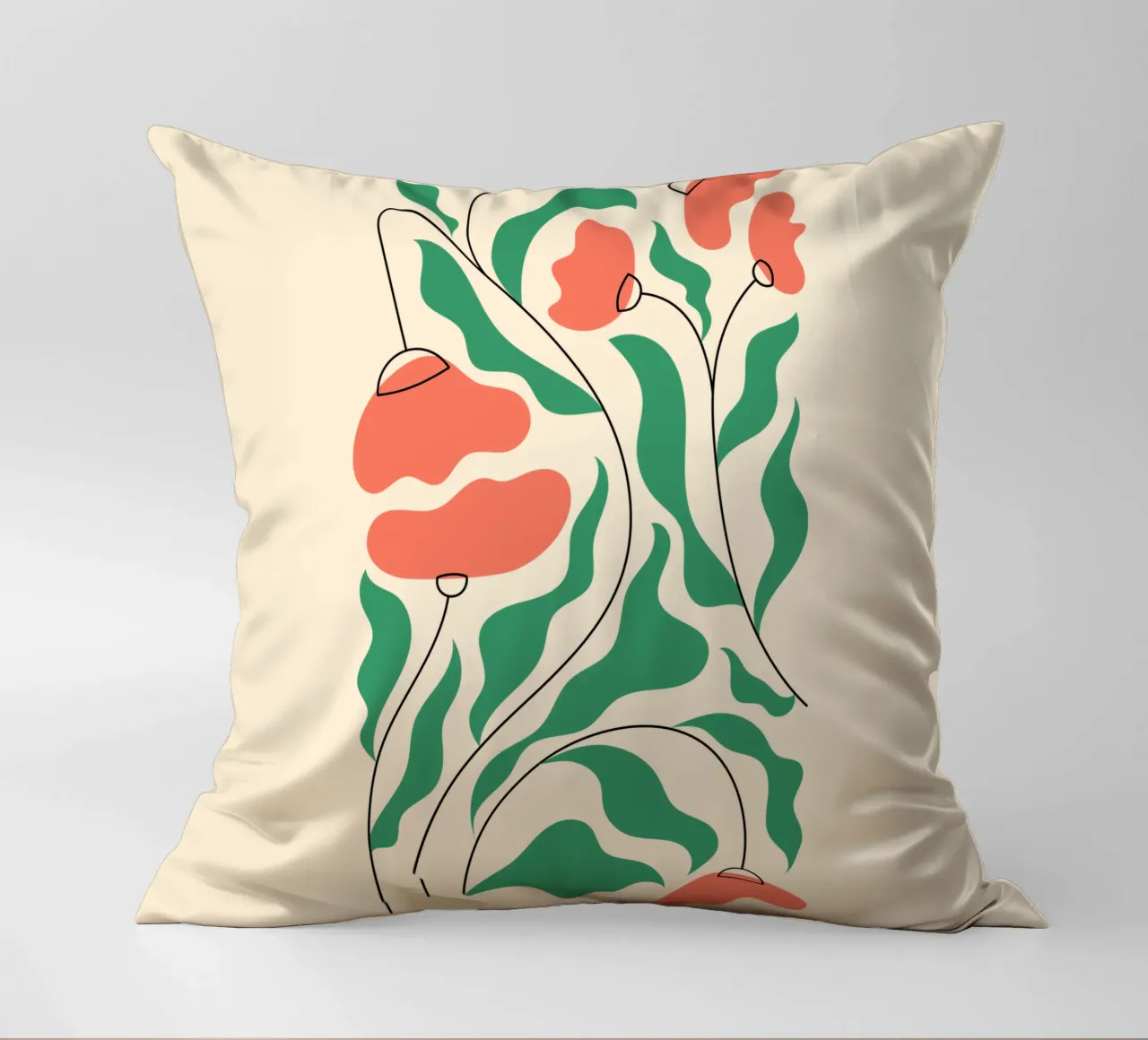Papaveri in fiore cuscino da Kiroiharu