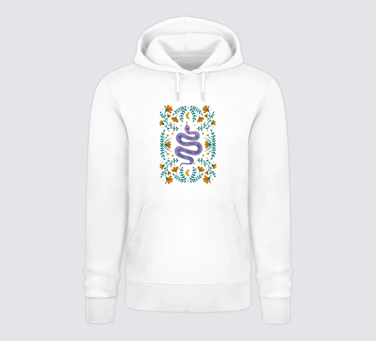 Serie mistica - Serpente viola felpa con cappuccio da Wackapacka