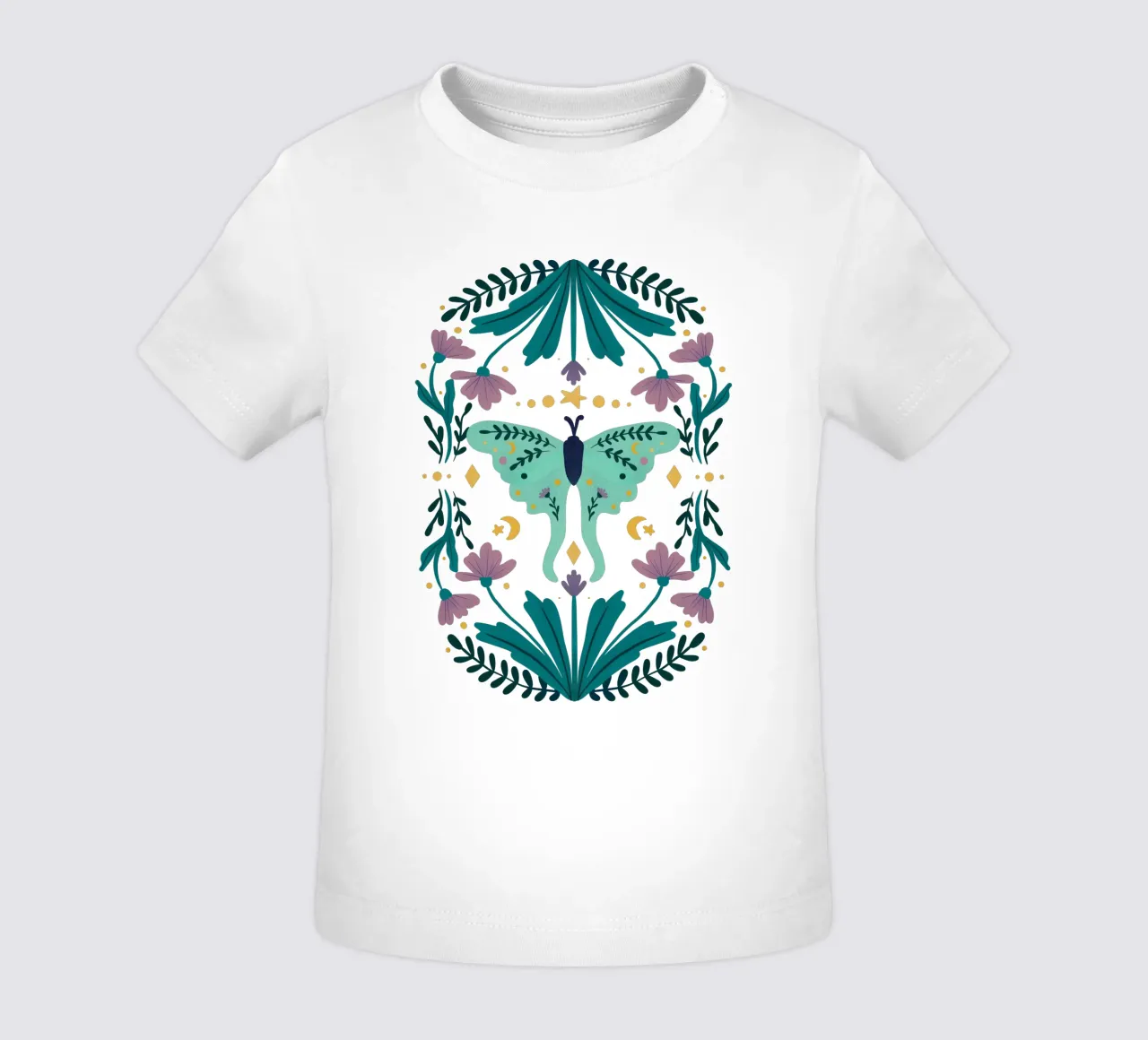 Mystical series - luna moth maglietta neonato da Wackapacka