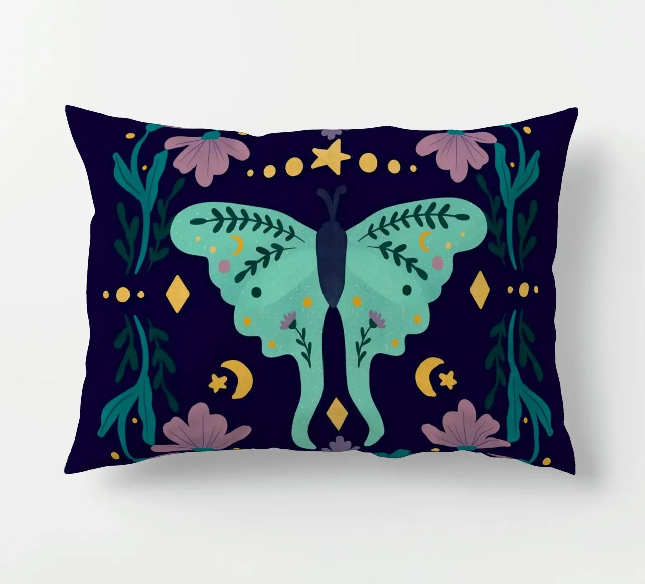 Mystical series - luna moth cuscino da Wackapacka