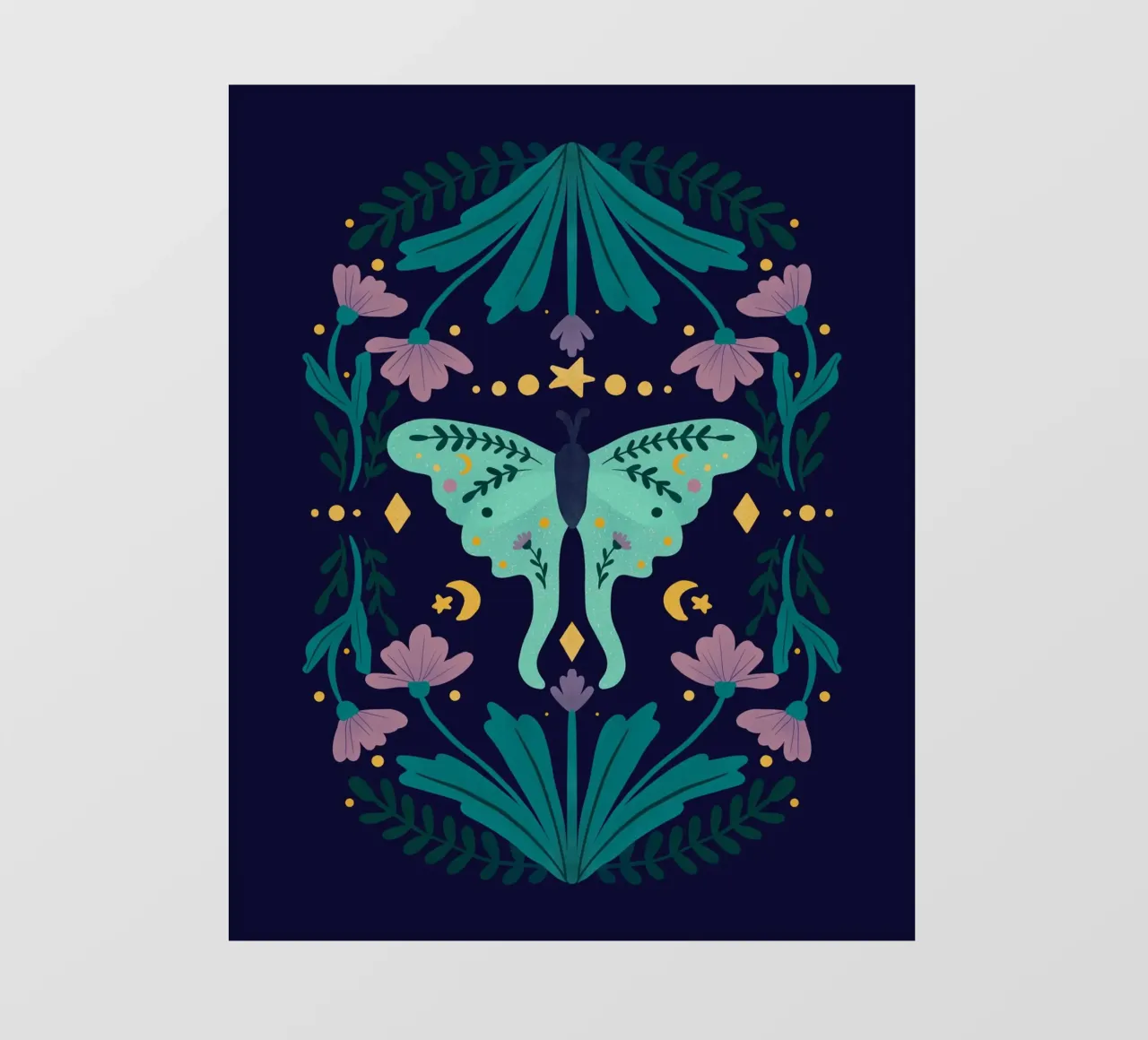 Mystical series - luna moth pellicola backlit da Wackapacka