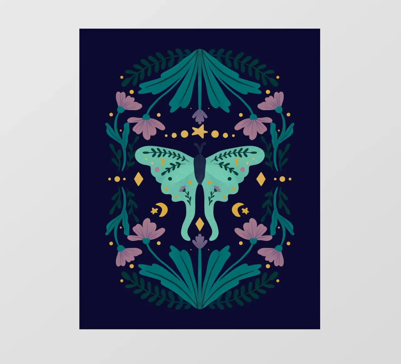 Mystical series - luna moth telo in pvc da Wackapacka