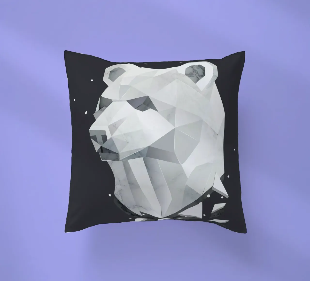 Testa d'orso geometrica - forza e tranquillità cuscino da namosh