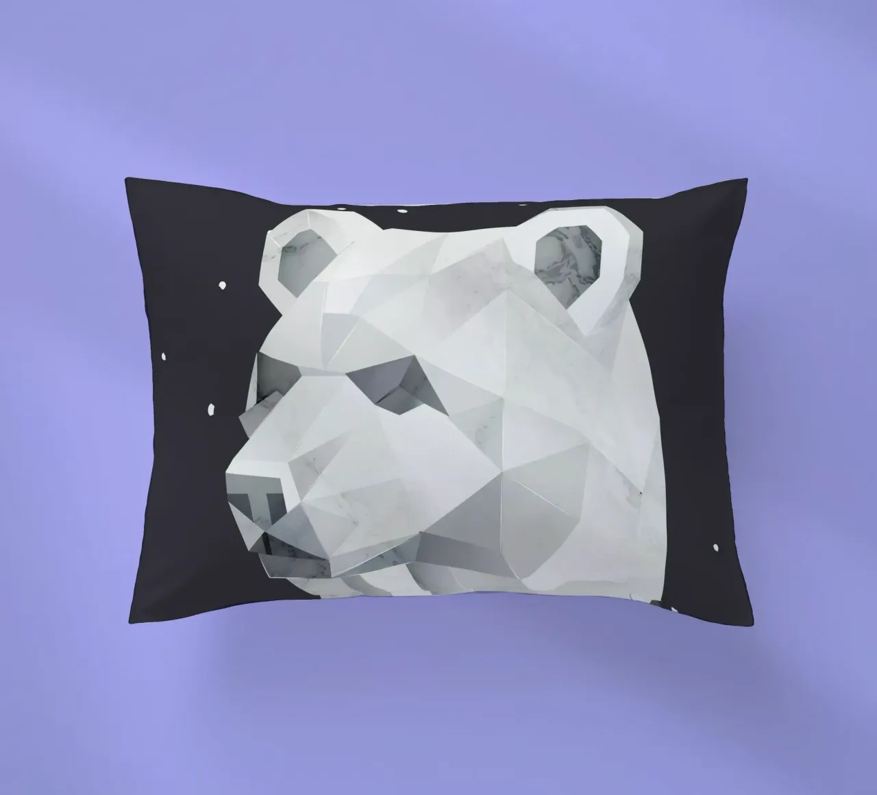 Testa d'orso geometrica - forza e tranquillità cuscino da namosh