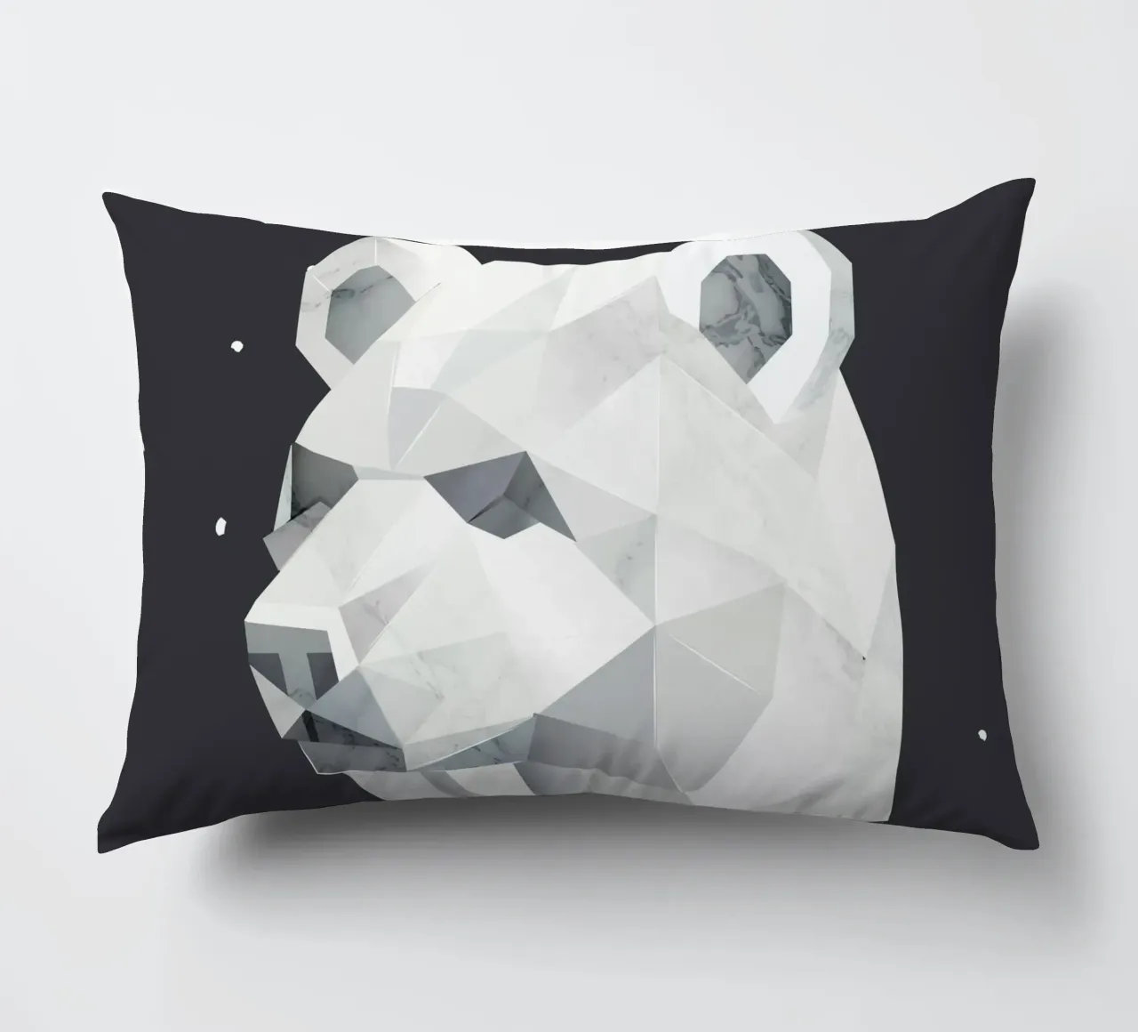 Testa d'orso geometrica - forza e tranquillità cuscino da namosh
