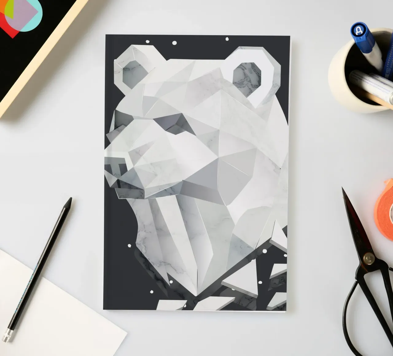 Testa d'orso geometrica - forza e tranquillità diario da namosh