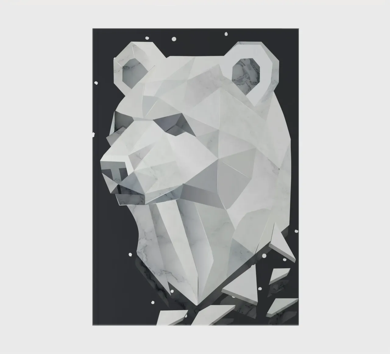 Testa d'orso geometrica - forza e tranquillità diario da namosh