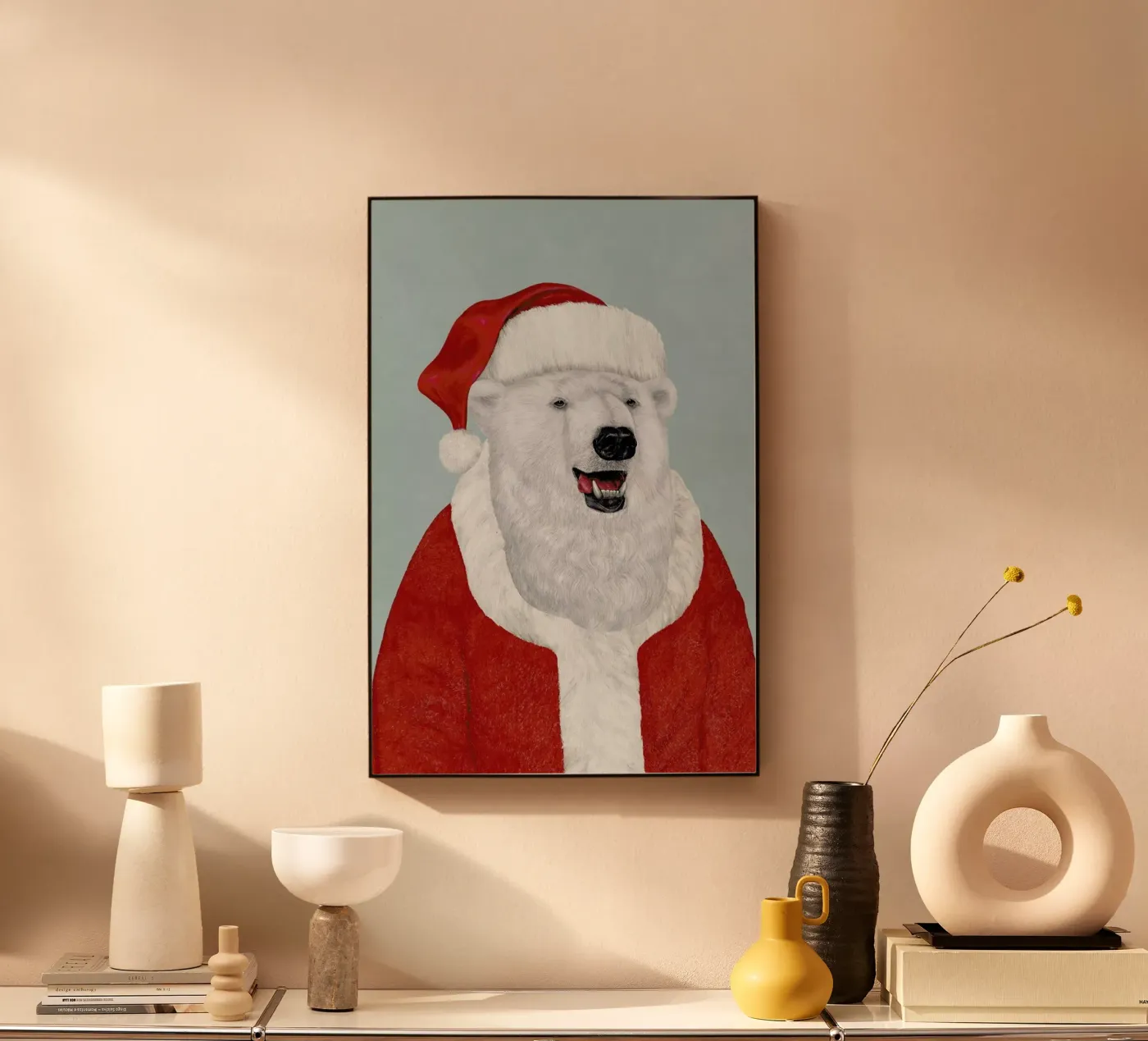 Polar Bear Santa plexiglass da Animal Crew