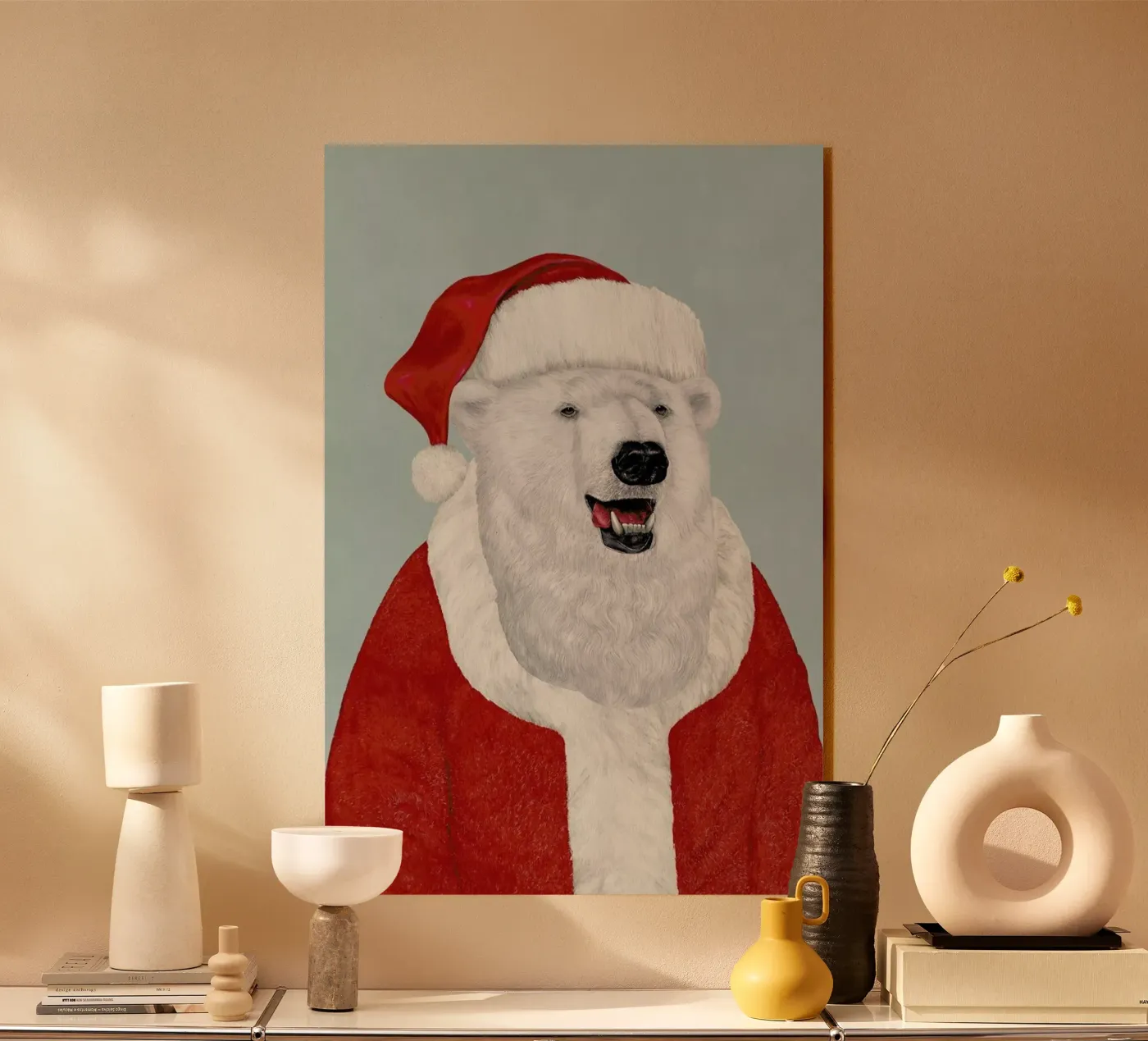 Polar Bear Santa plexiglass da Animal Crew