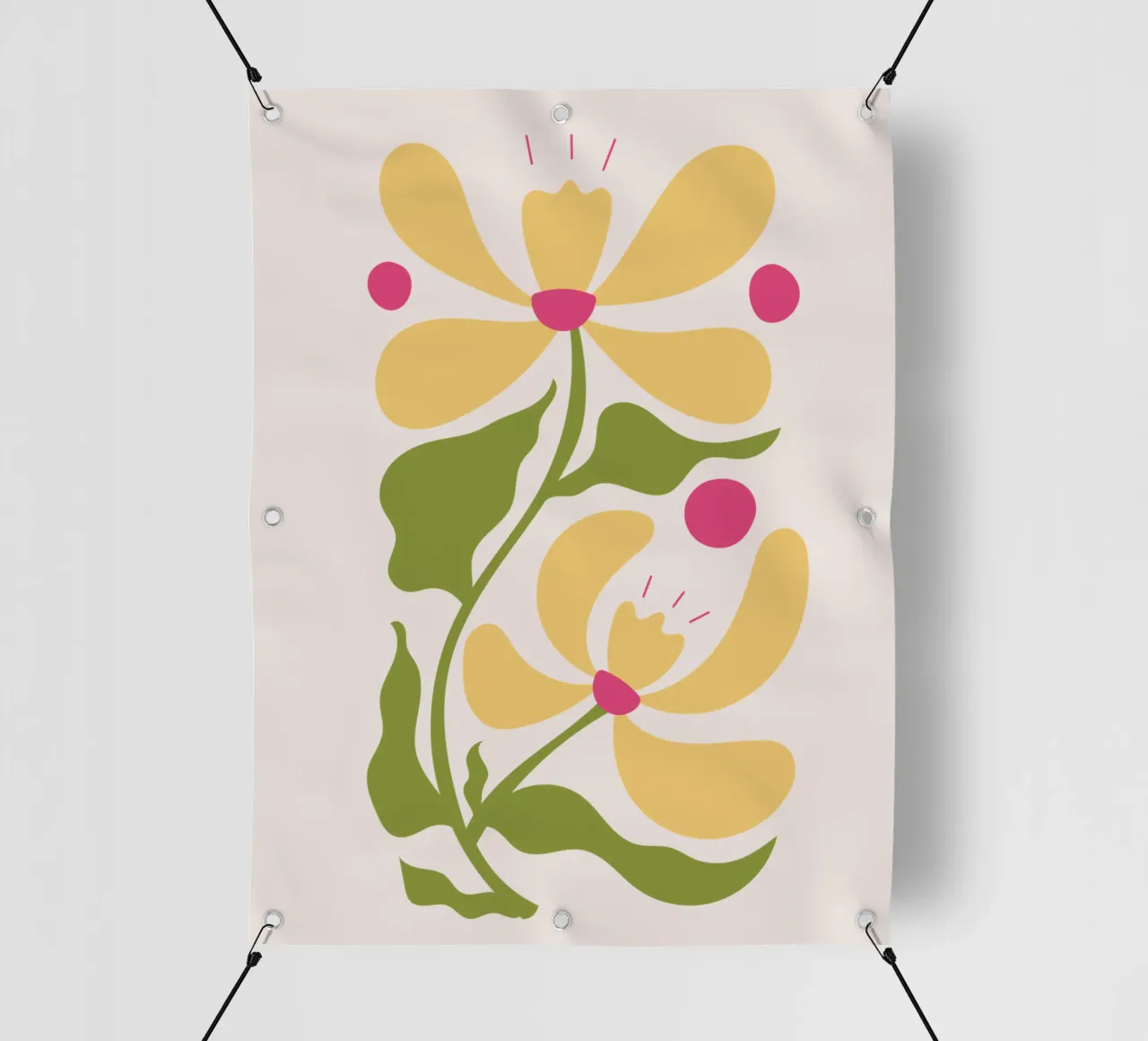 Fiori gialli telo in pvc da Kiroiharu