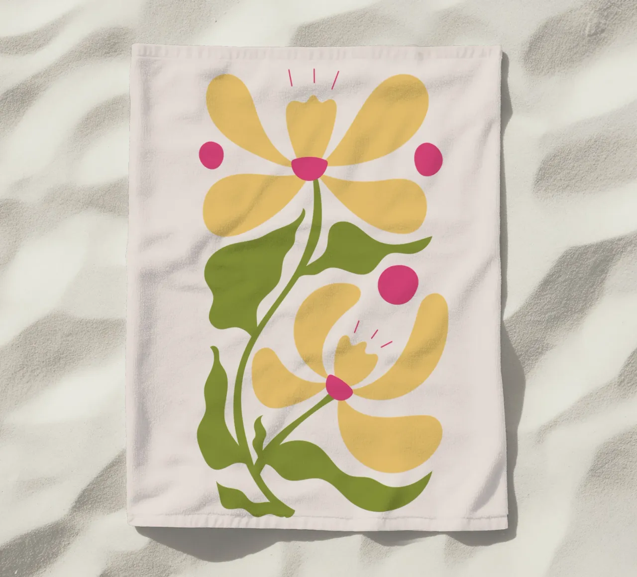 Fiori gialli telo mare da Kiroiharu