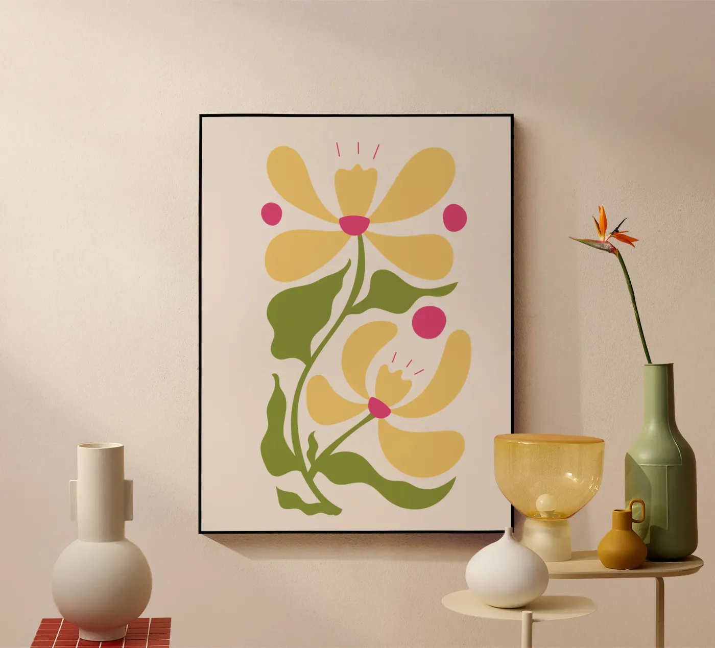 Fiori gialli plexiglass da Kiroiharu