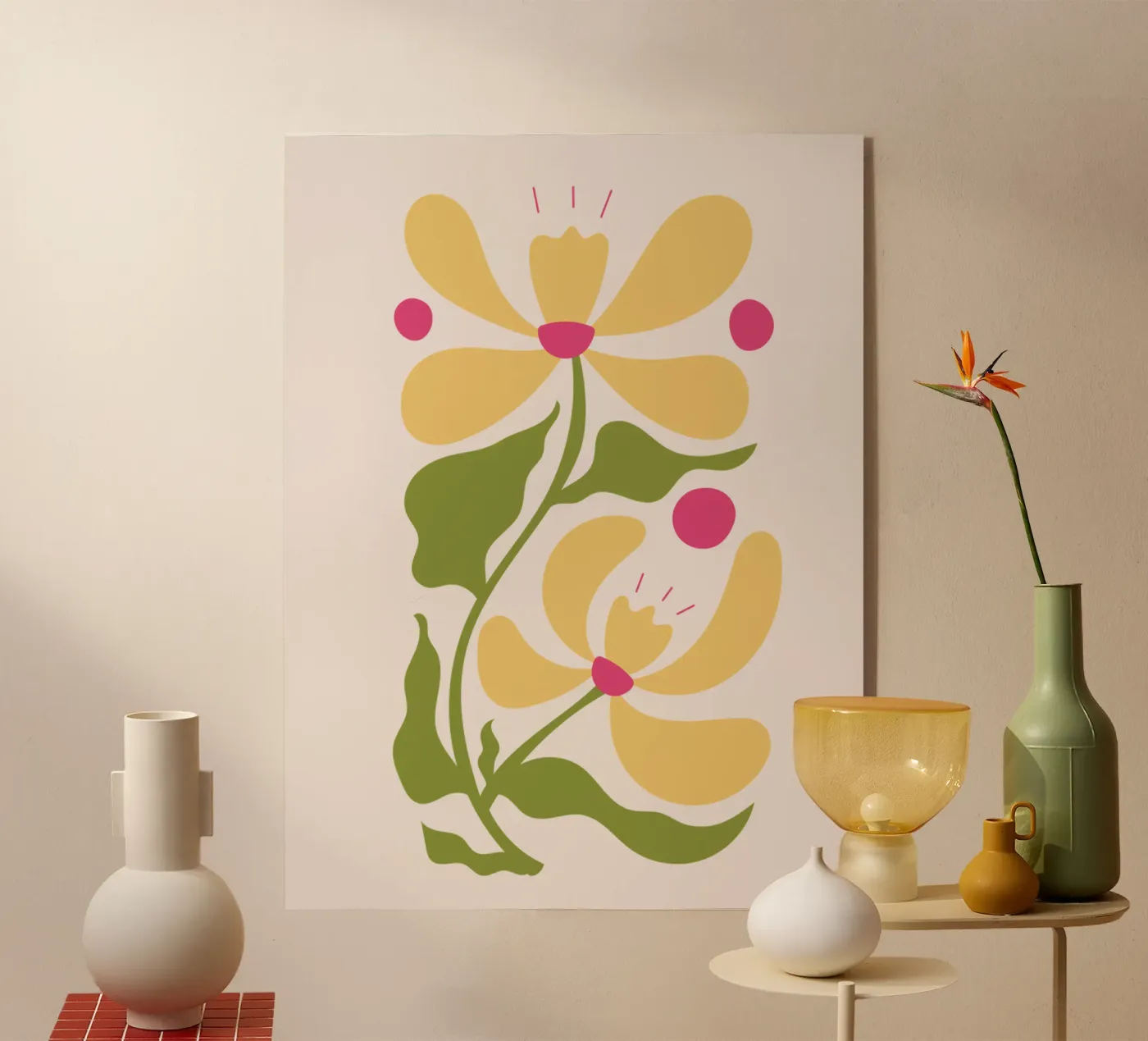 Fiori gialli plexiglass da Kiroiharu