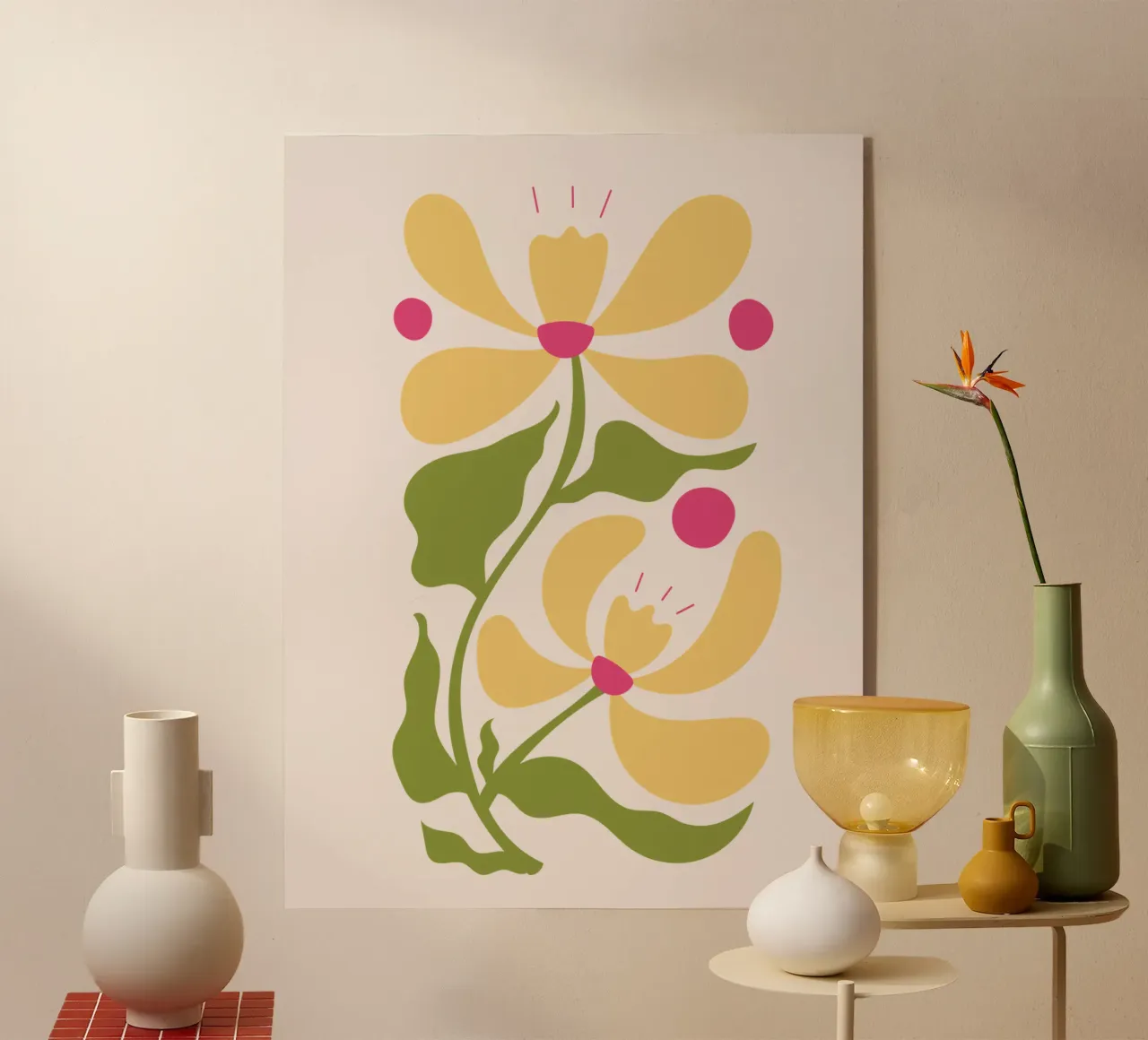 Fiori gialli plexiglass da Kiroiharu