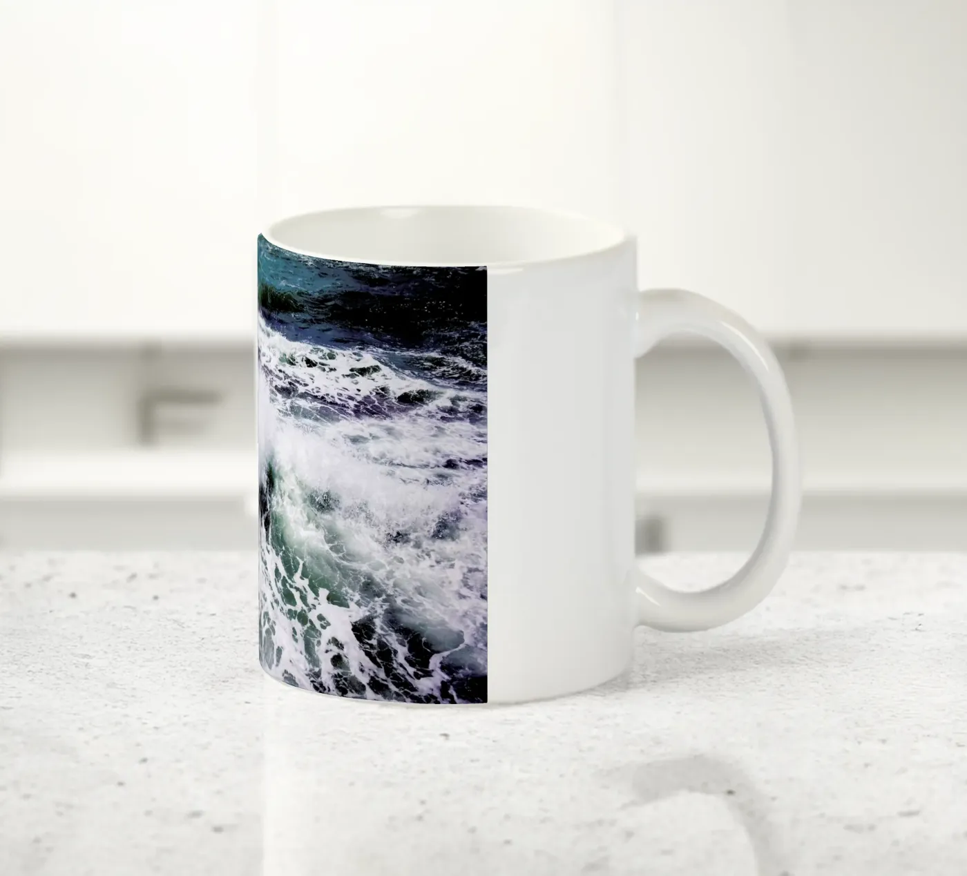 White Splash ceramic mug by Tal Paz-Fridman