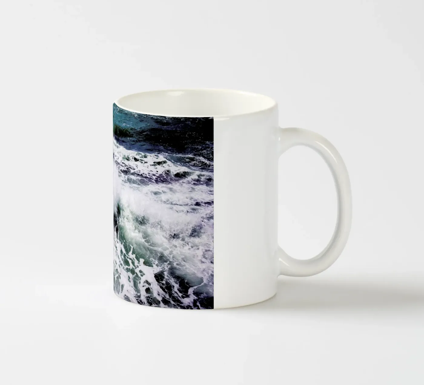 White Splash ceramic mug by Tal Paz-Fridman