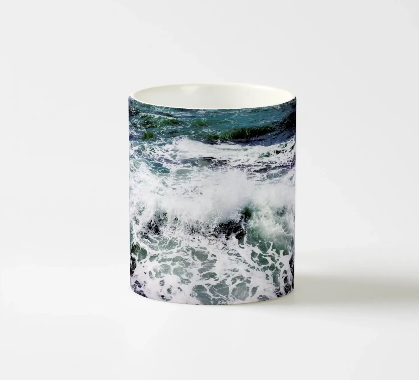 White Splash ceramic mug by Tal Paz-Fridman